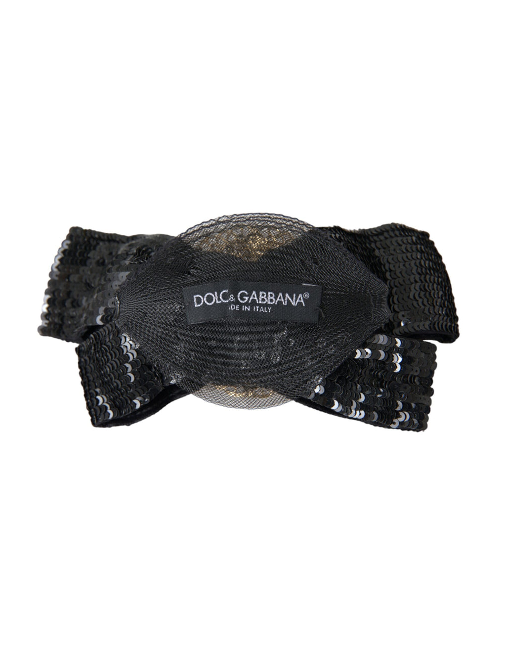 Dolce &amp; Gabbana – Handgemachte Haarnadel mit schwarzer Paillettenperle