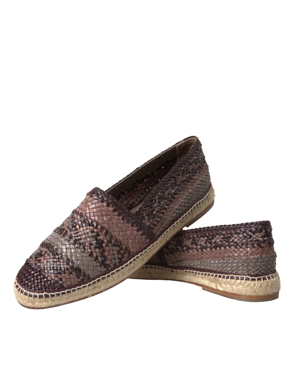Dolce &amp; Gabbana – Espadrilles aus braunem Büffelleder