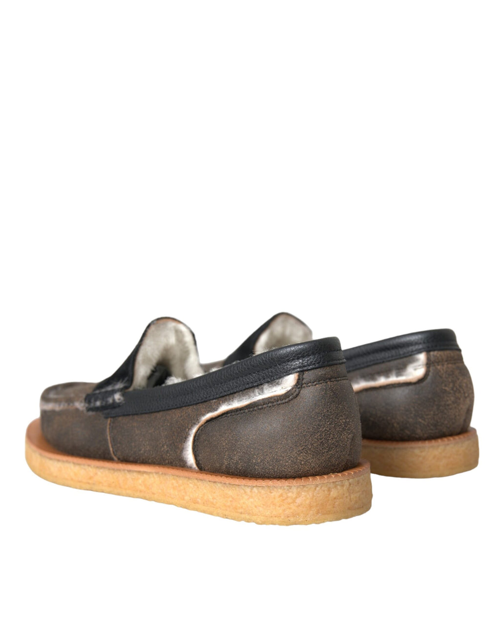 Dolce &amp; Gabbana Loafer aus Leder in Braun und Schwarz für Herren