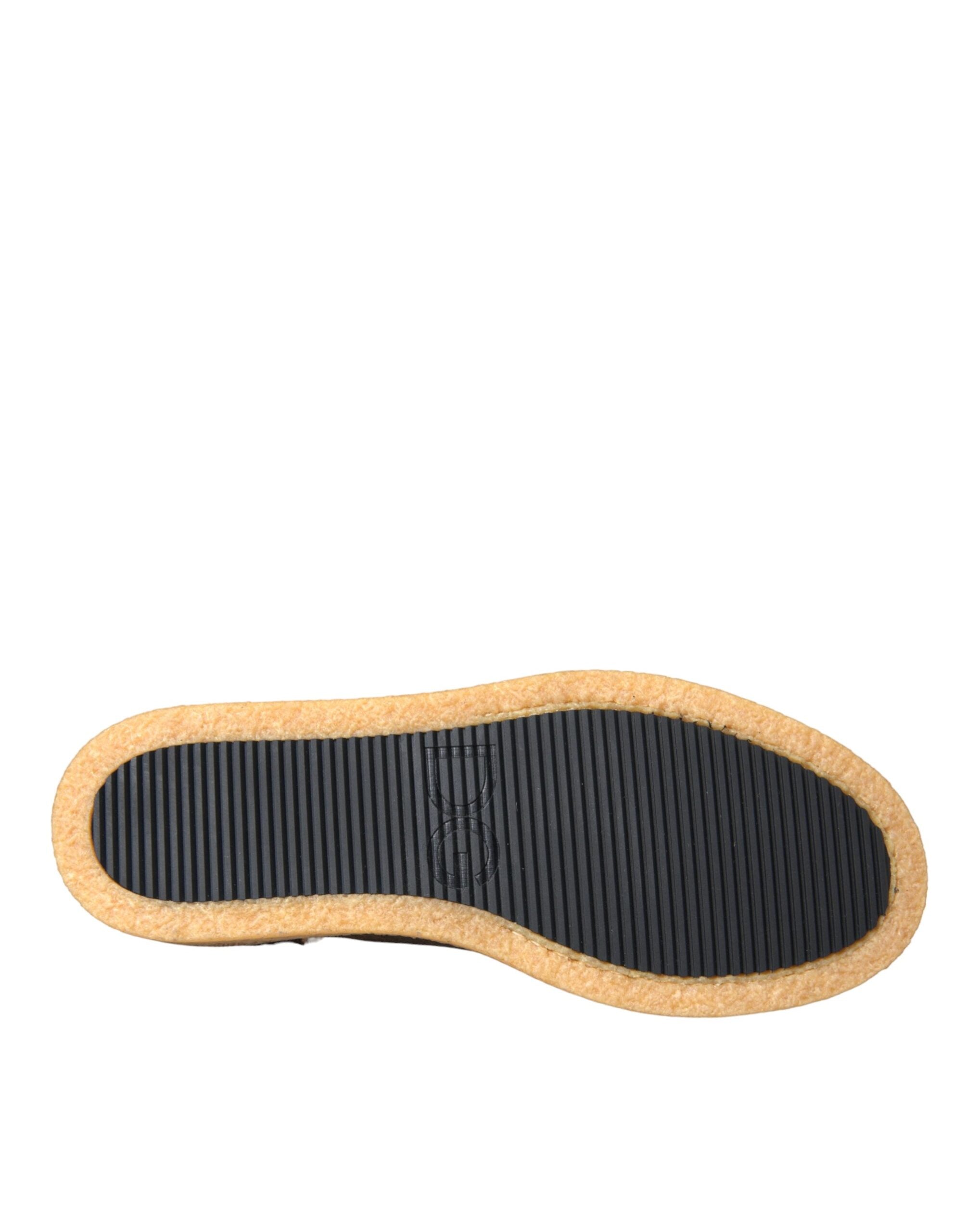 Dolce &amp; Gabbana Loafer aus Leder in Braun und Schwarz für Herren