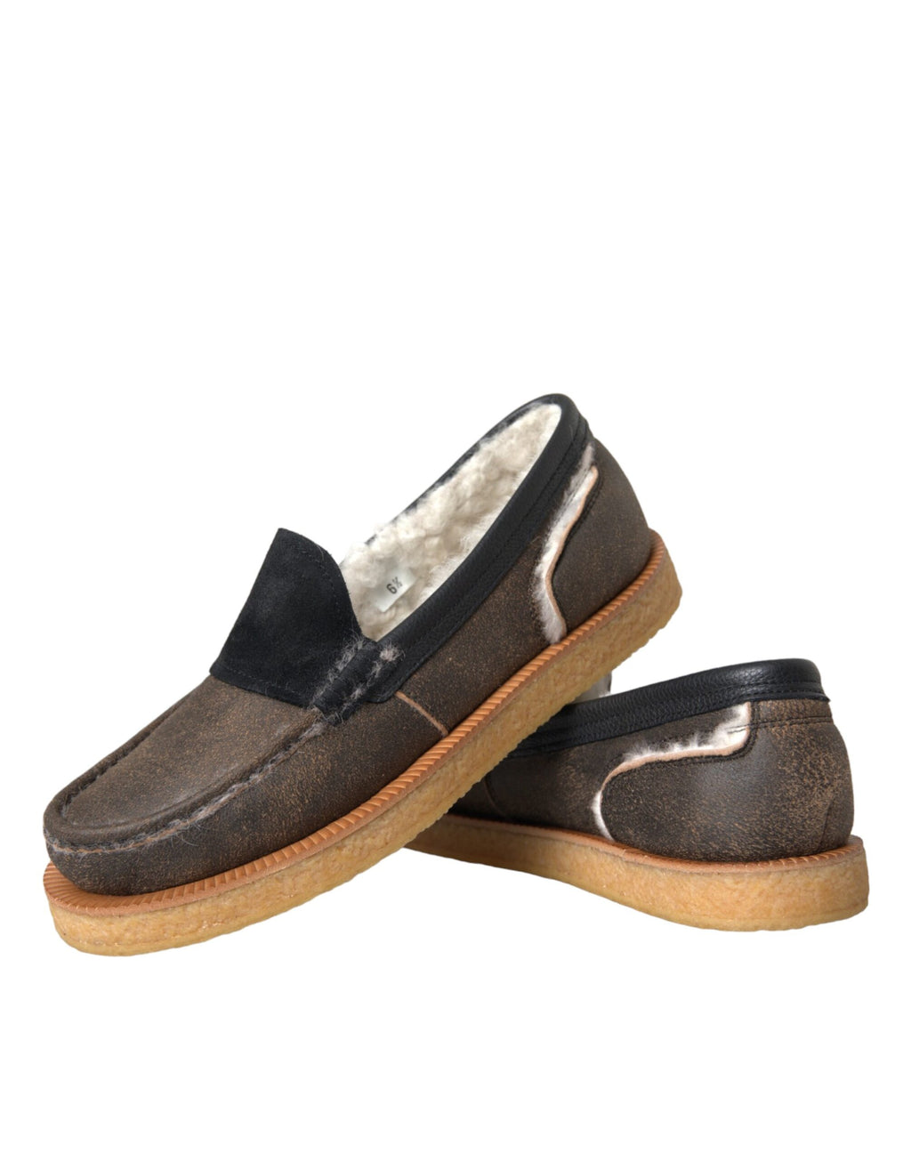 Dolce &amp; Gabbana Loafer aus Leder in Braun und Schwarz für Herren