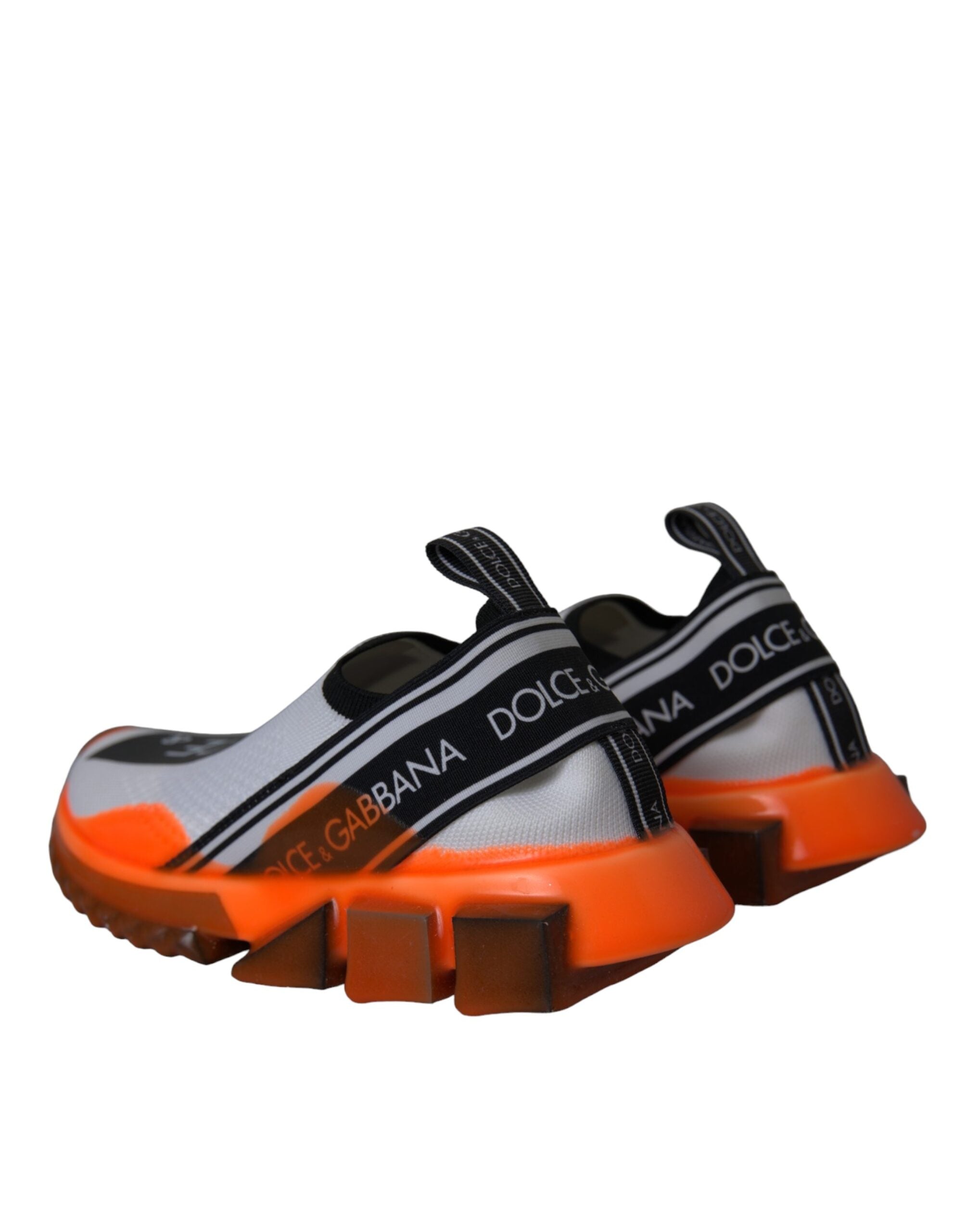 Dolce &amp; Gabbana Sorrento Slip-On Sneakers in Schwarz/Weiß/Orange