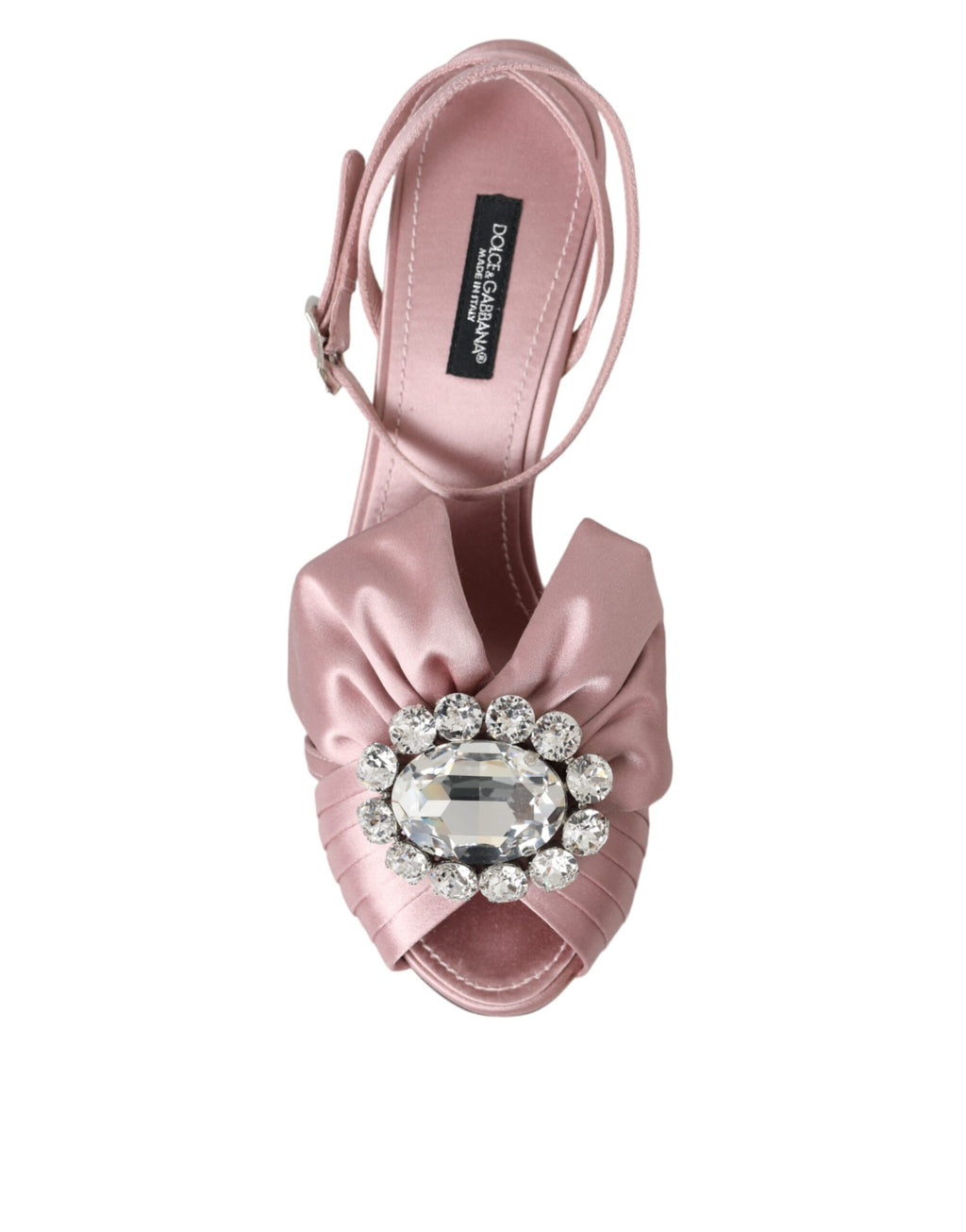 Dolce &amp; Gabbana Rosa Keira Kristall Heels Sandalen Schuhe