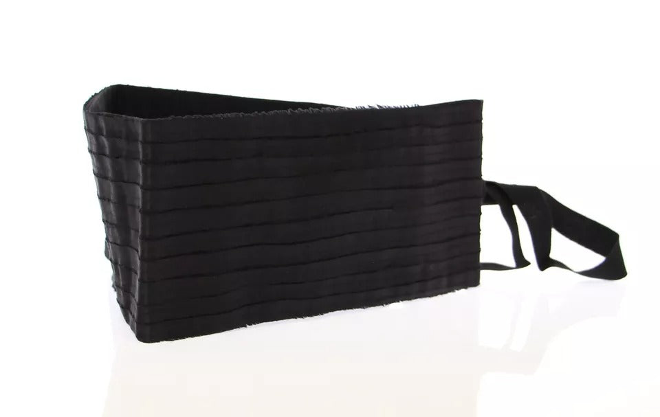 Dolce &amp; Gabbana Damen Taillenkummerbund aus schwarzer Seide