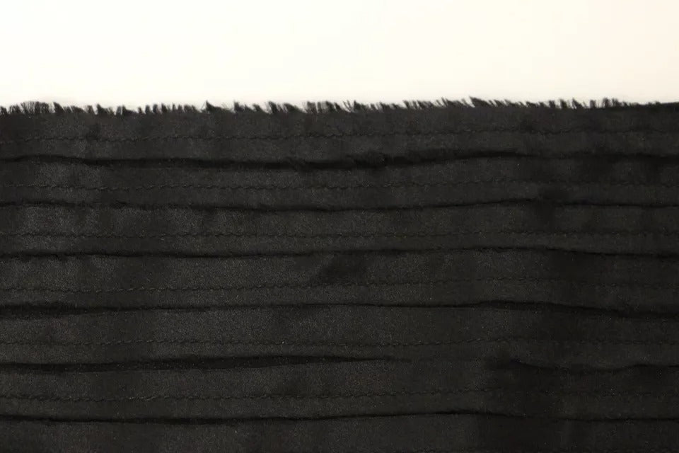 Dolce &amp; Gabbana Damen Taillenkummerbund aus schwarzer Seide