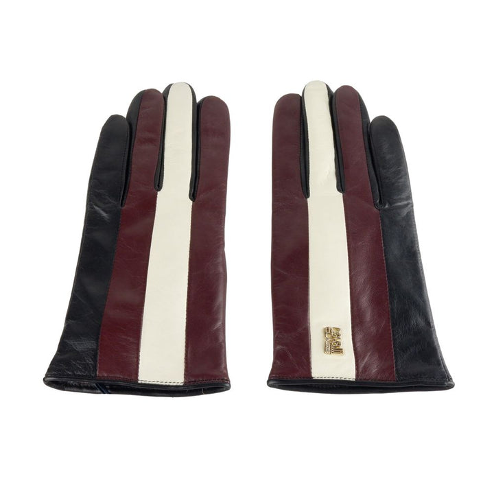 Cavalli Class Damenhandschuh aus schwarzem Lammleder