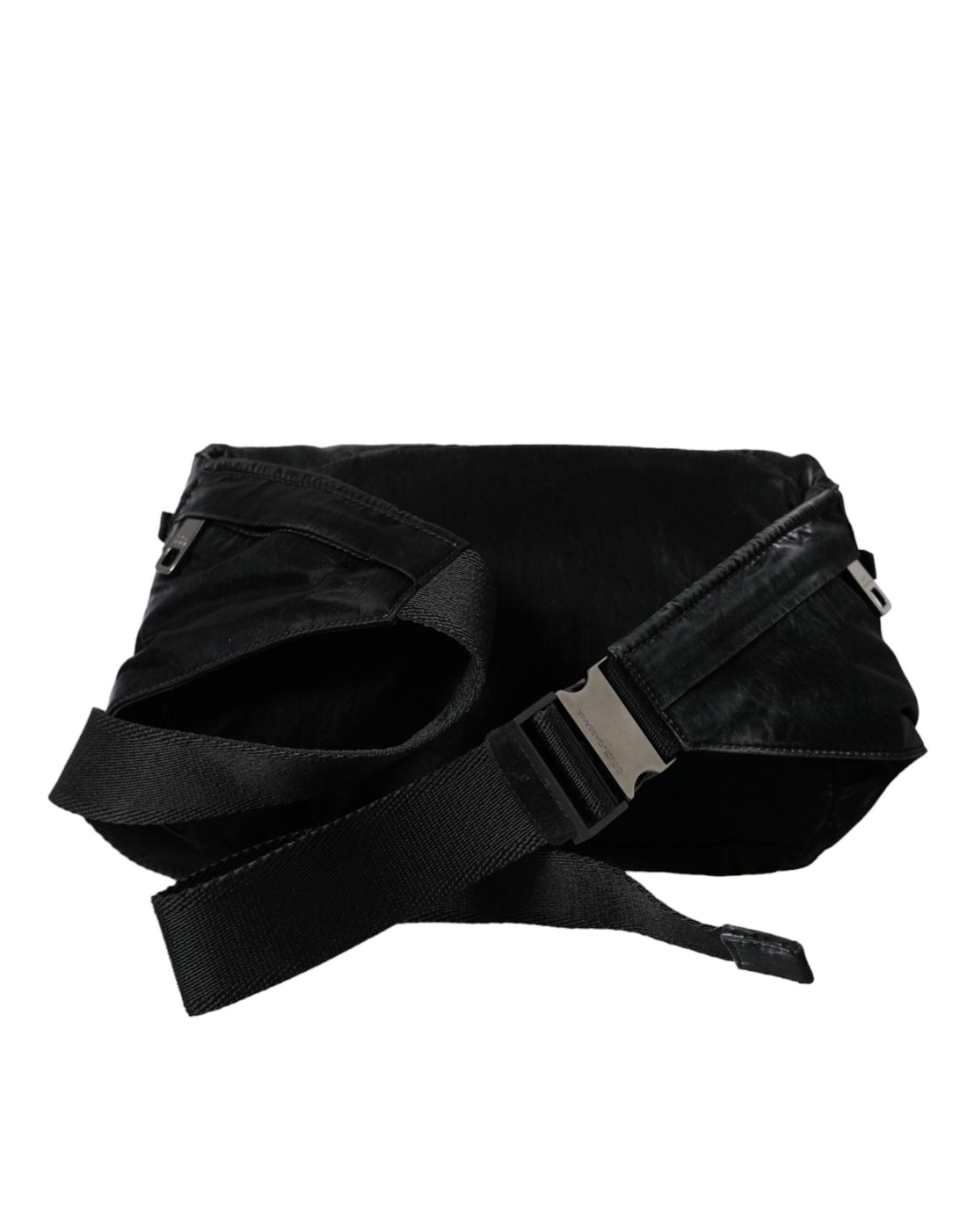 Dolce &amp; Gabbana – Gürteltasche mit Logo-Schild aus schwarzem Nylon