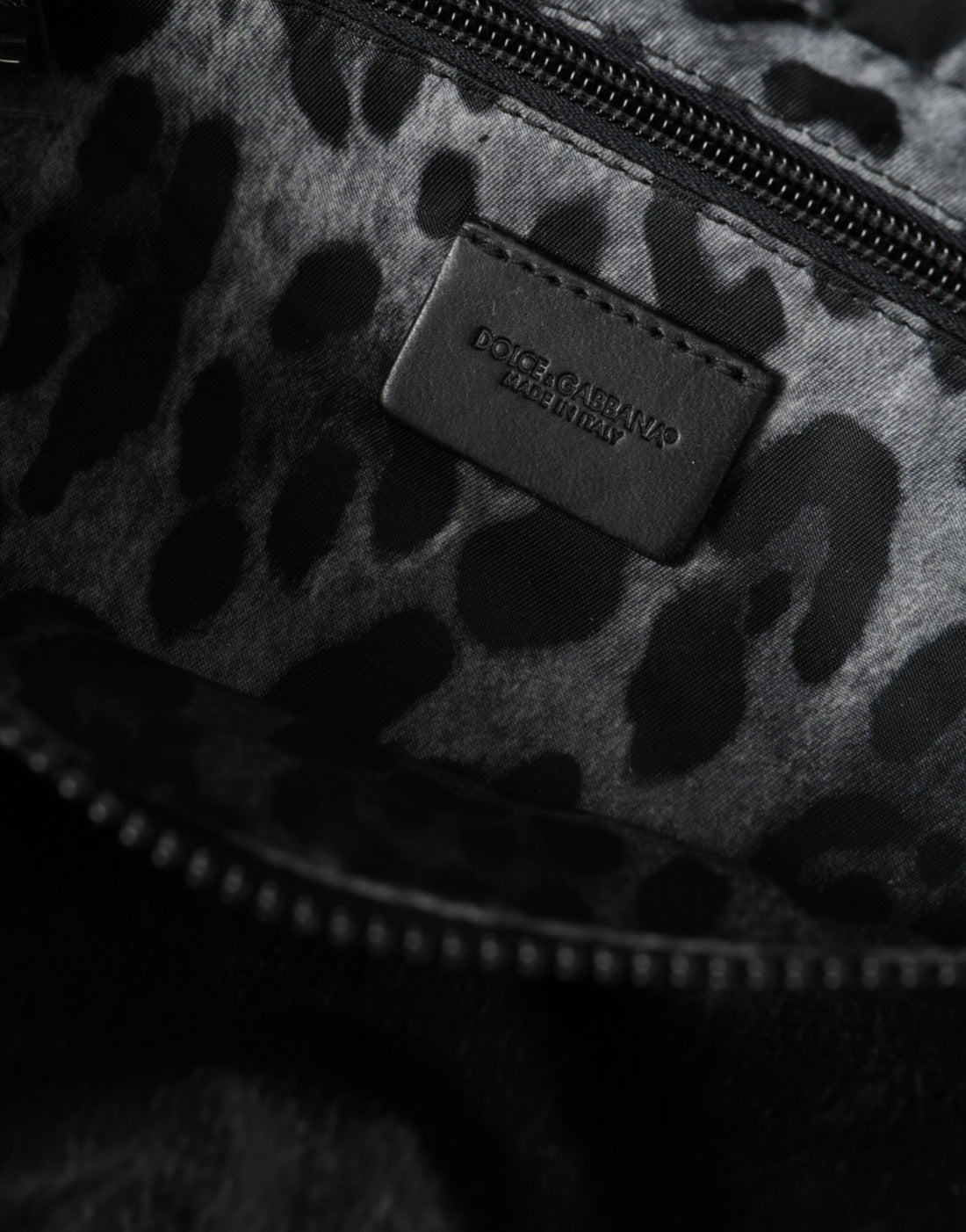 Dolce &amp; Gabbana – Gürteltasche mit Logo-Schild aus schwarzem Nylon