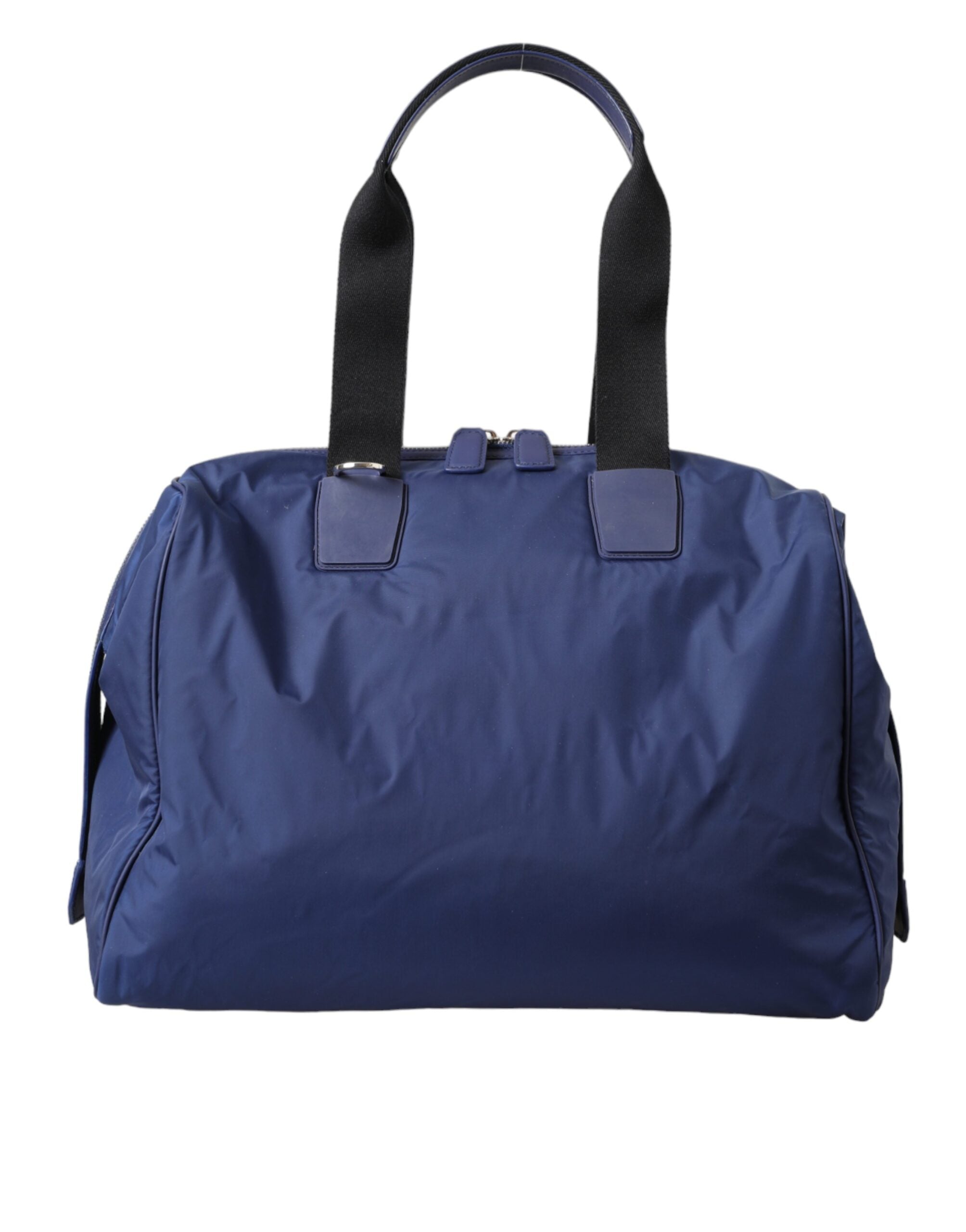 Dolce &amp; Gabbana – Blaue Reisetasche aus Nylon-Kalbsleder