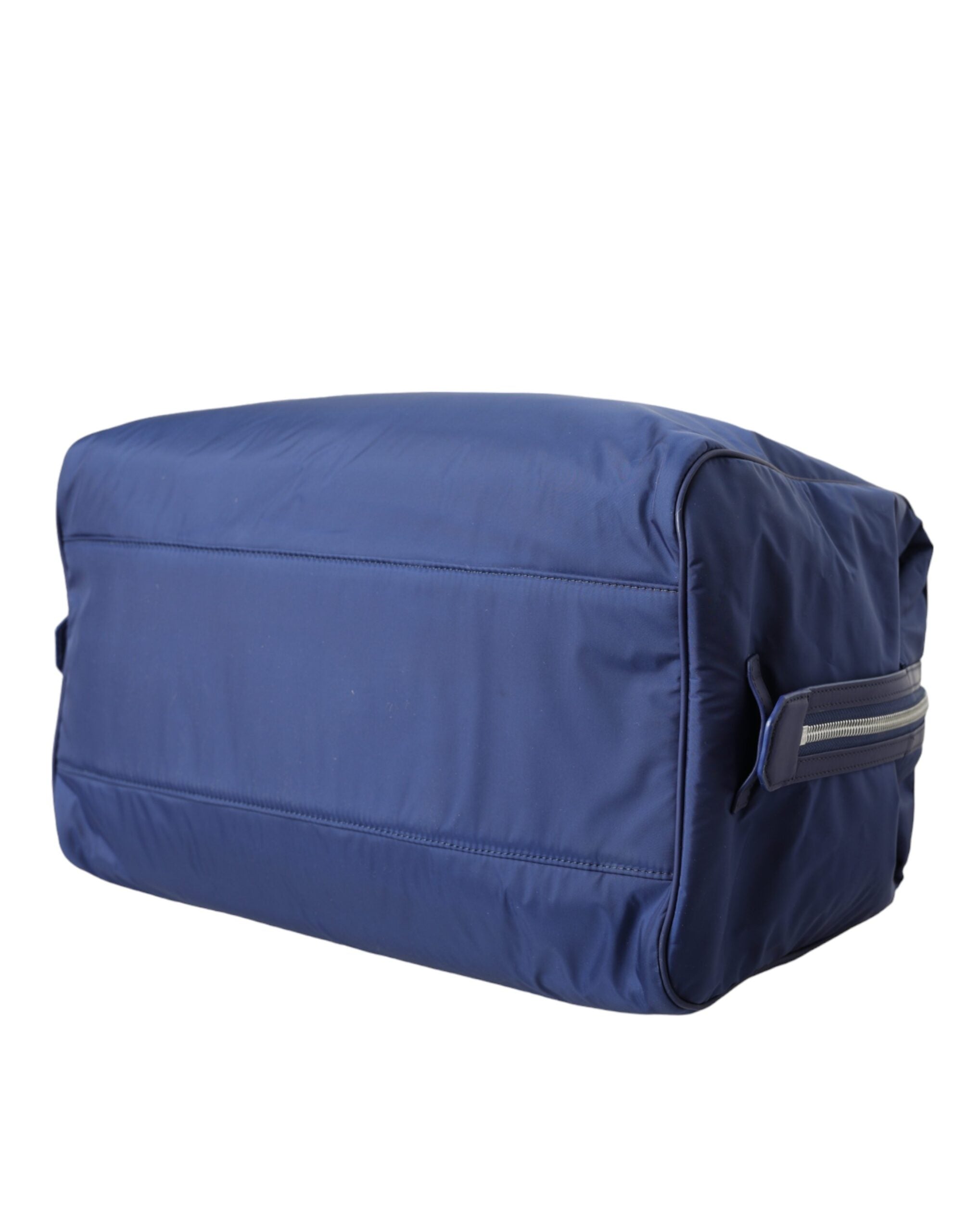 Dolce &amp; Gabbana – Blaue Reisetasche aus Nylon-Kalbsleder