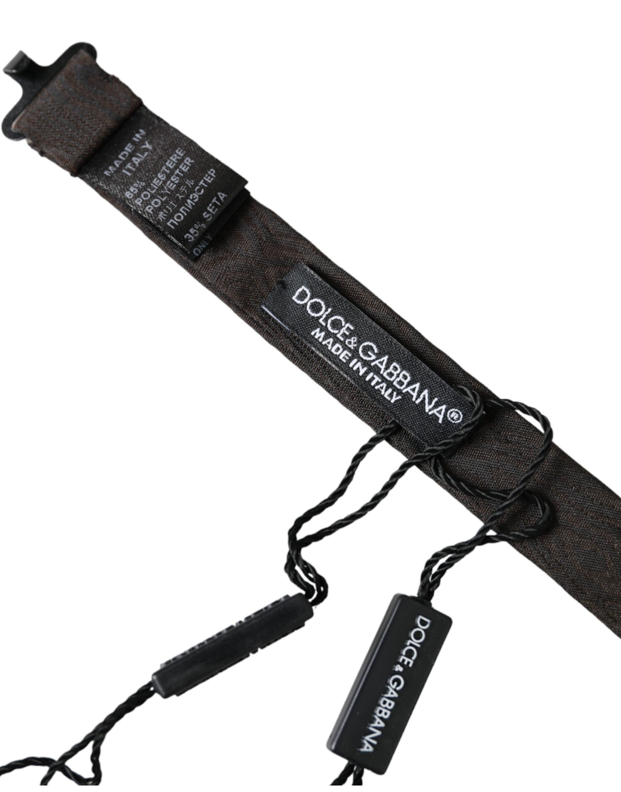 Dolce &amp; Gabbana Herrenfliege mit verstellbarem Halsausschnitt, schwarz