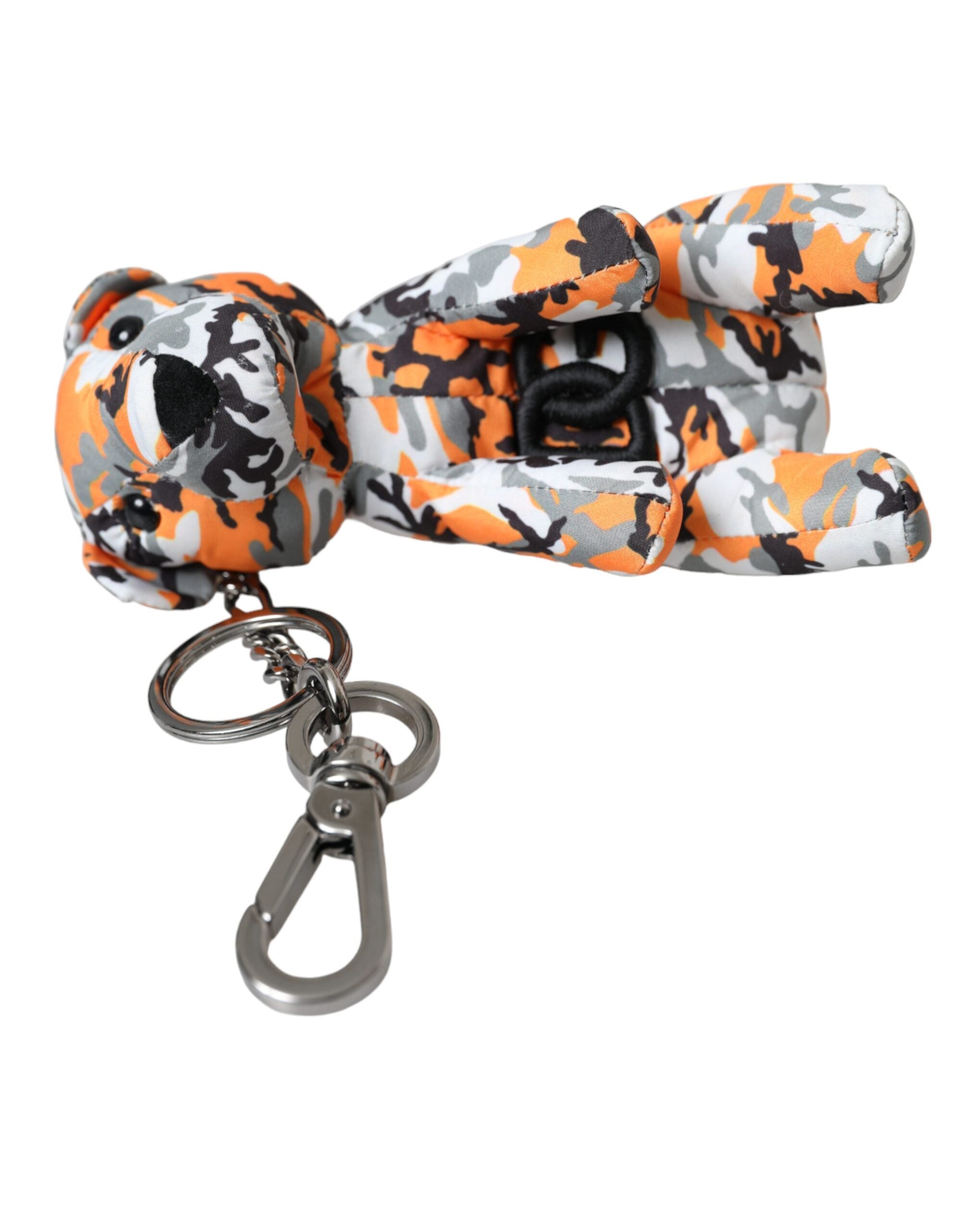 Dolce &amp; Gabbana Schlüsselanhänger mit mehrfarbiger Camouflage-Tiersilhouette