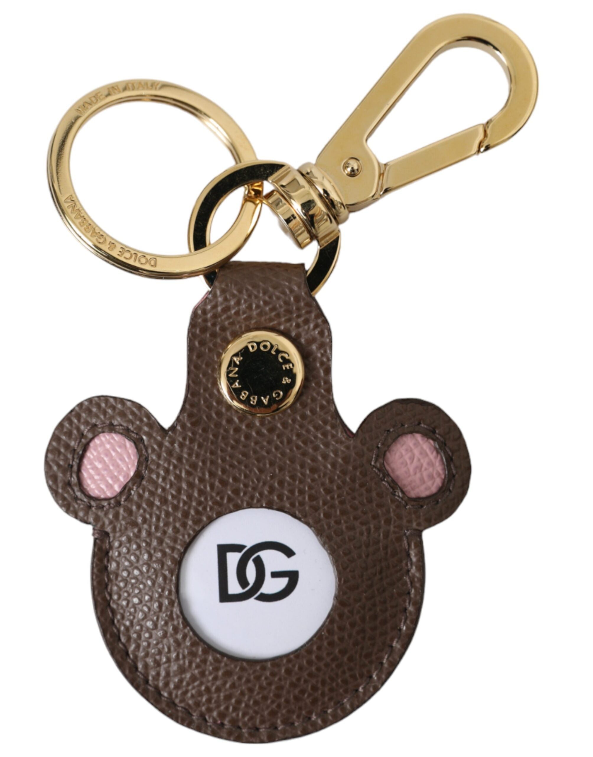 Dolce &amp; Gabbana – Mehrfarbiger Schlüsselanhänger mit DG-Logo aus Dauphine-Kalbsleder