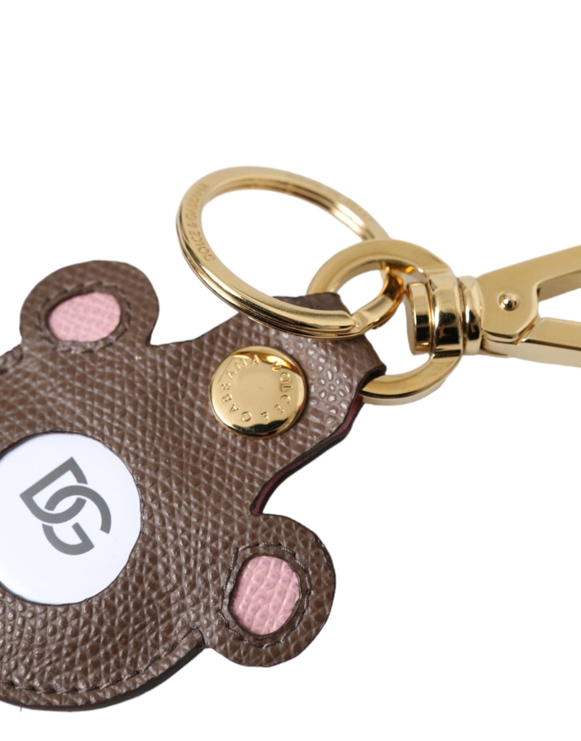 Dolce &amp; Gabbana – Mehrfarbiger Schlüsselanhänger mit DG-Logo aus Dauphine-Kalbsleder