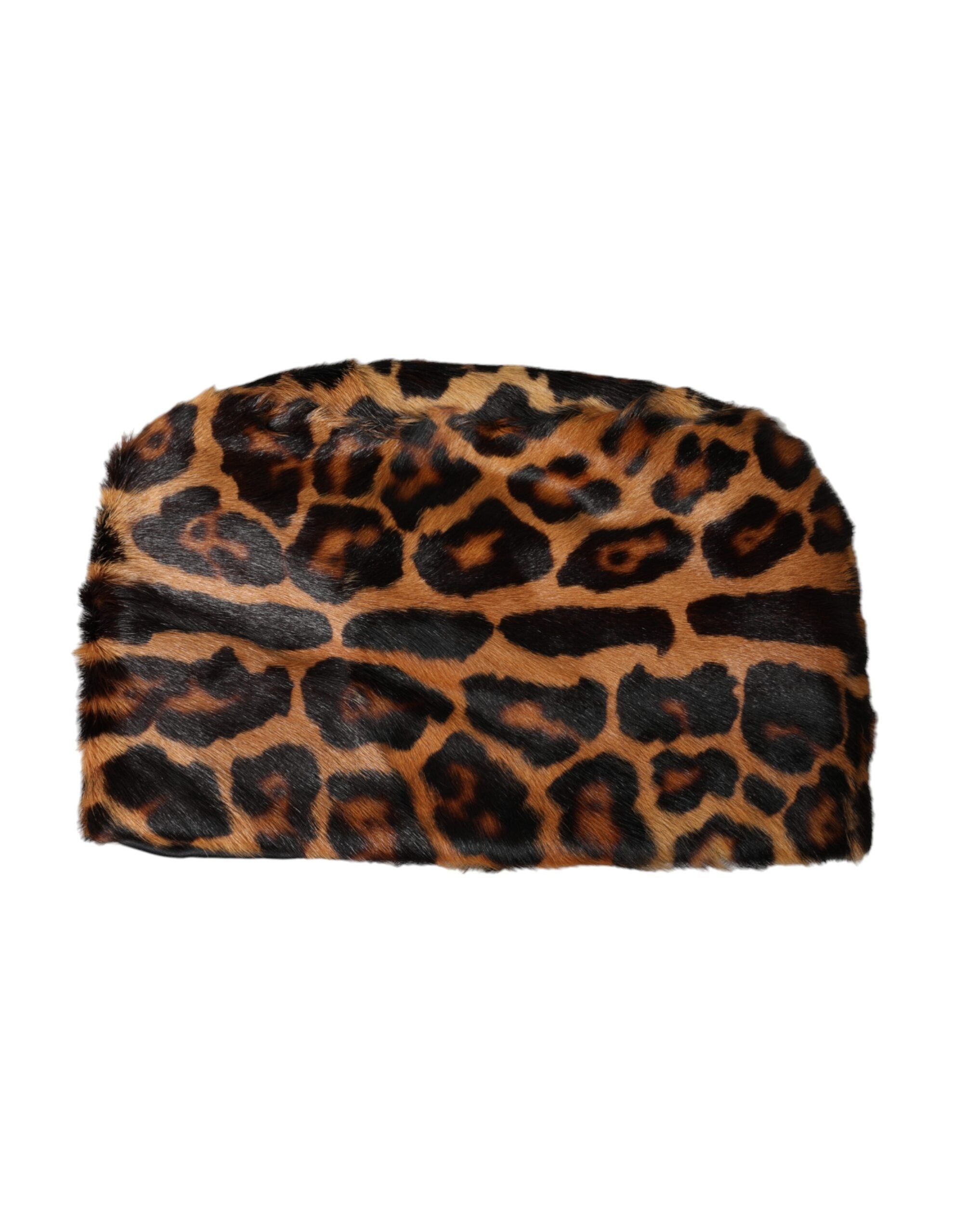 Dolce &amp; Gabbana Brauner Leopardenfell-Bucket-Hut für Damen