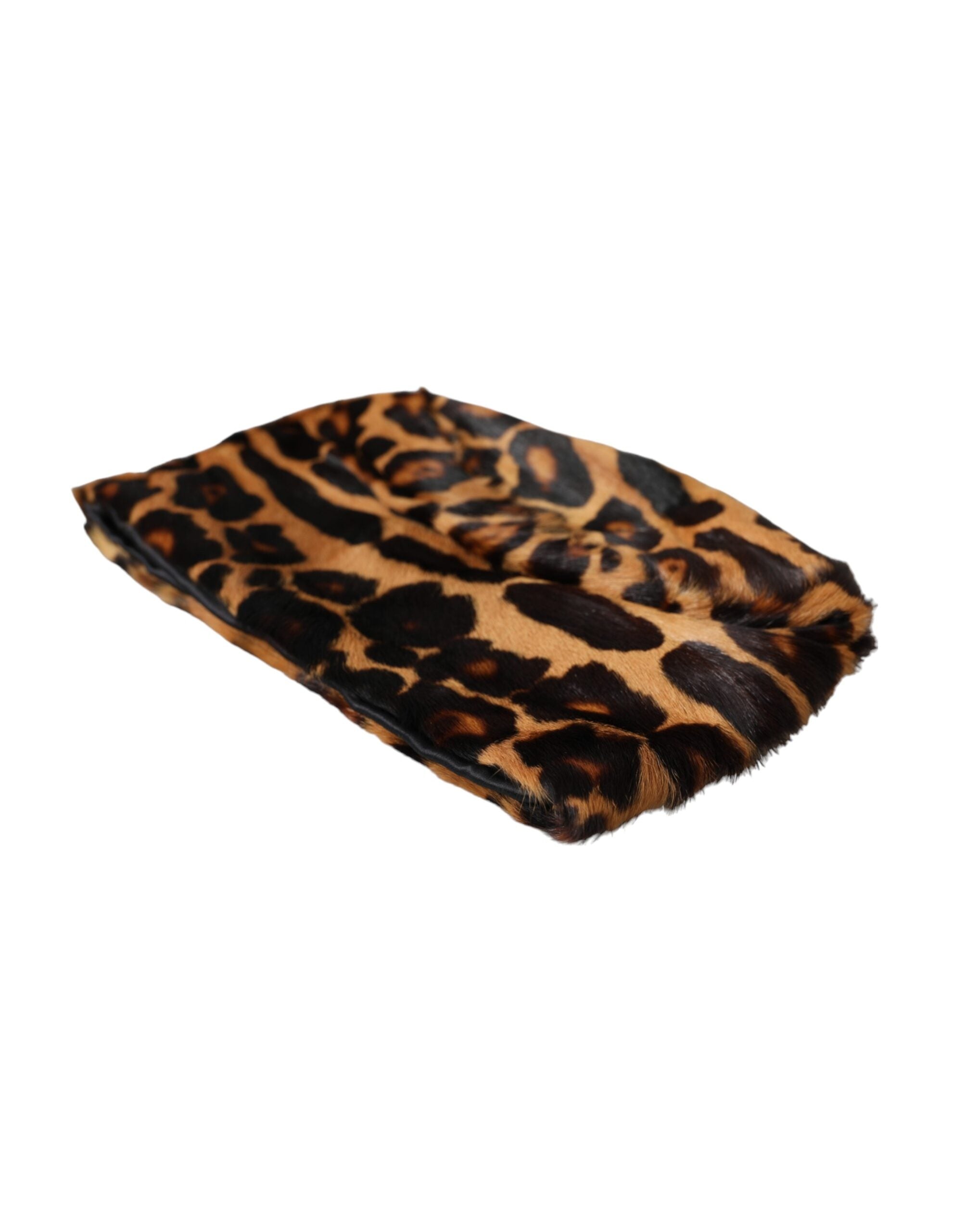 Dolce &amp; Gabbana Brauner Leopardenfell-Bucket-Hut für Damen