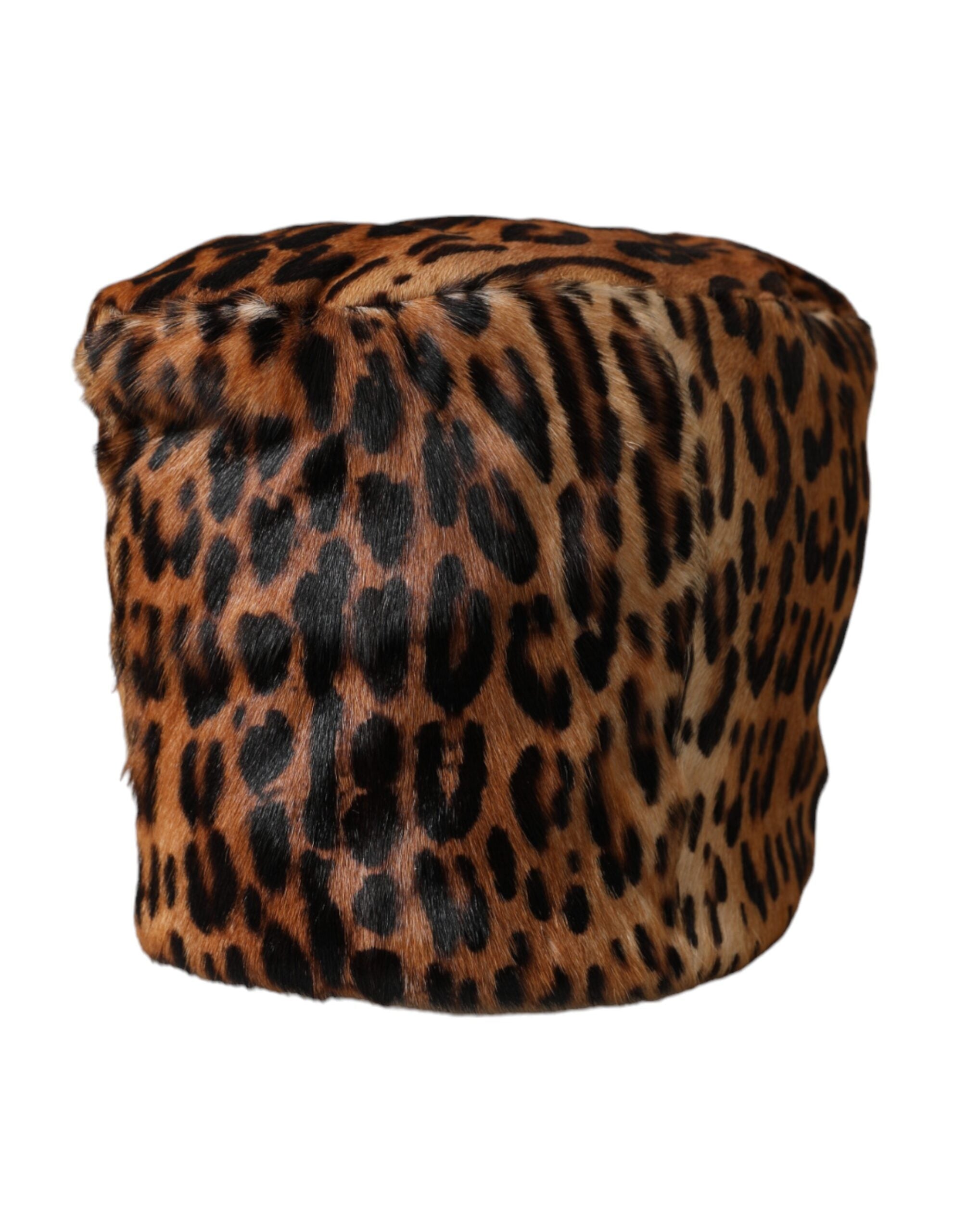 Dolce &amp; Gabbana Brauner Fischerhut aus Leopardenfell für Damen