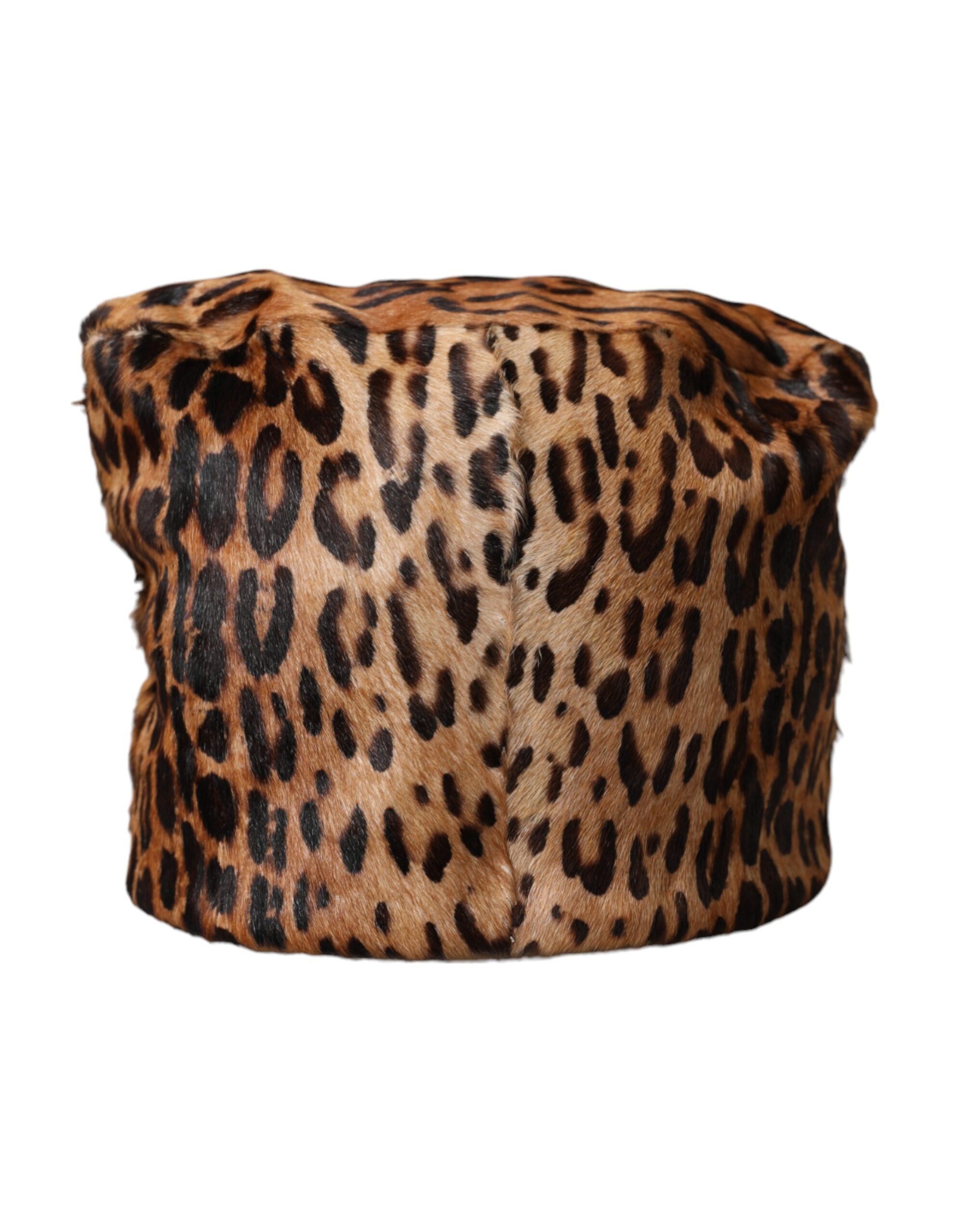 Dolce &amp; Gabbana Brauner Fischerhut aus Leopardenfell für Damen