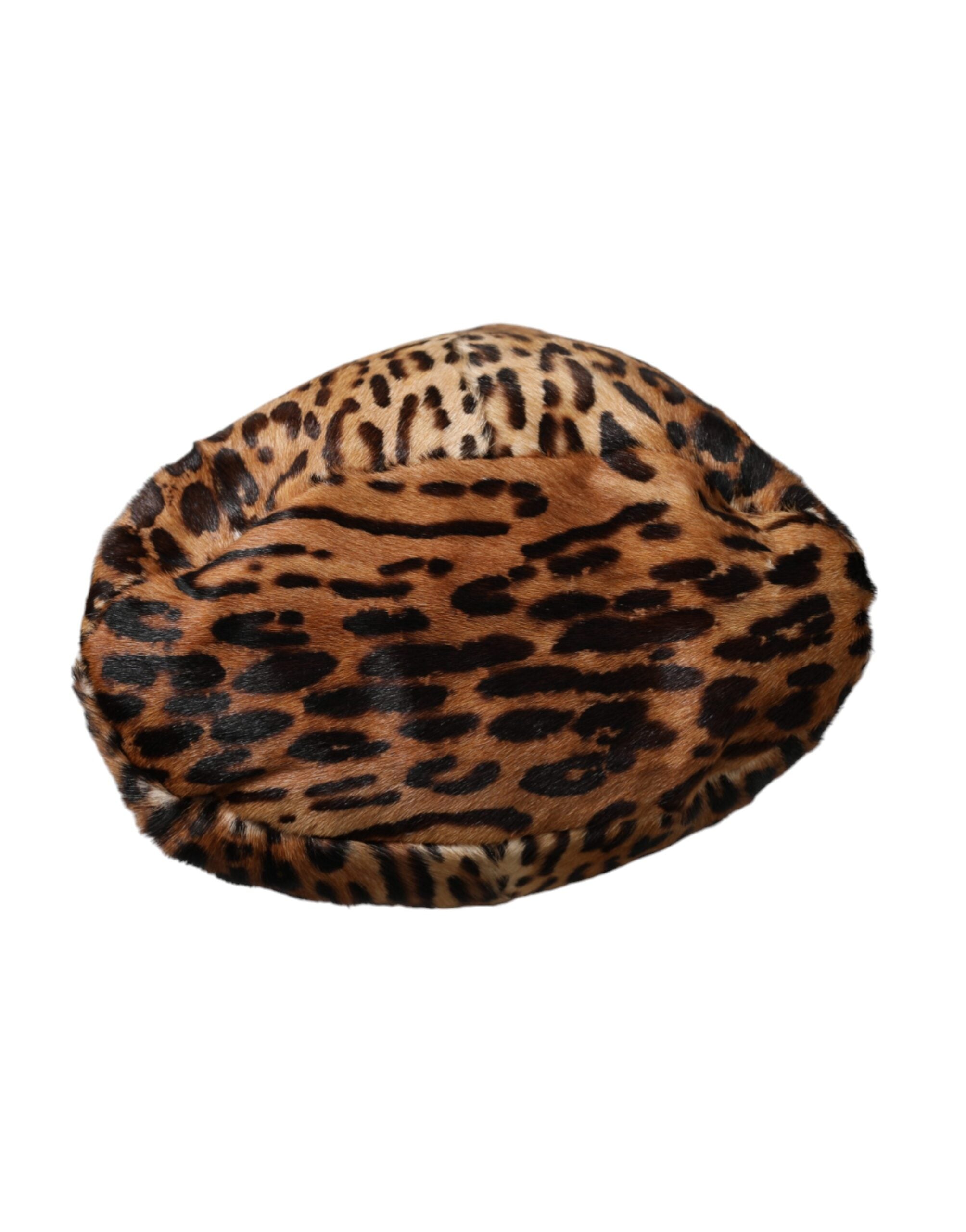 Dolce &amp; Gabbana Brauner Fischerhut aus Leopardenfell für Damen