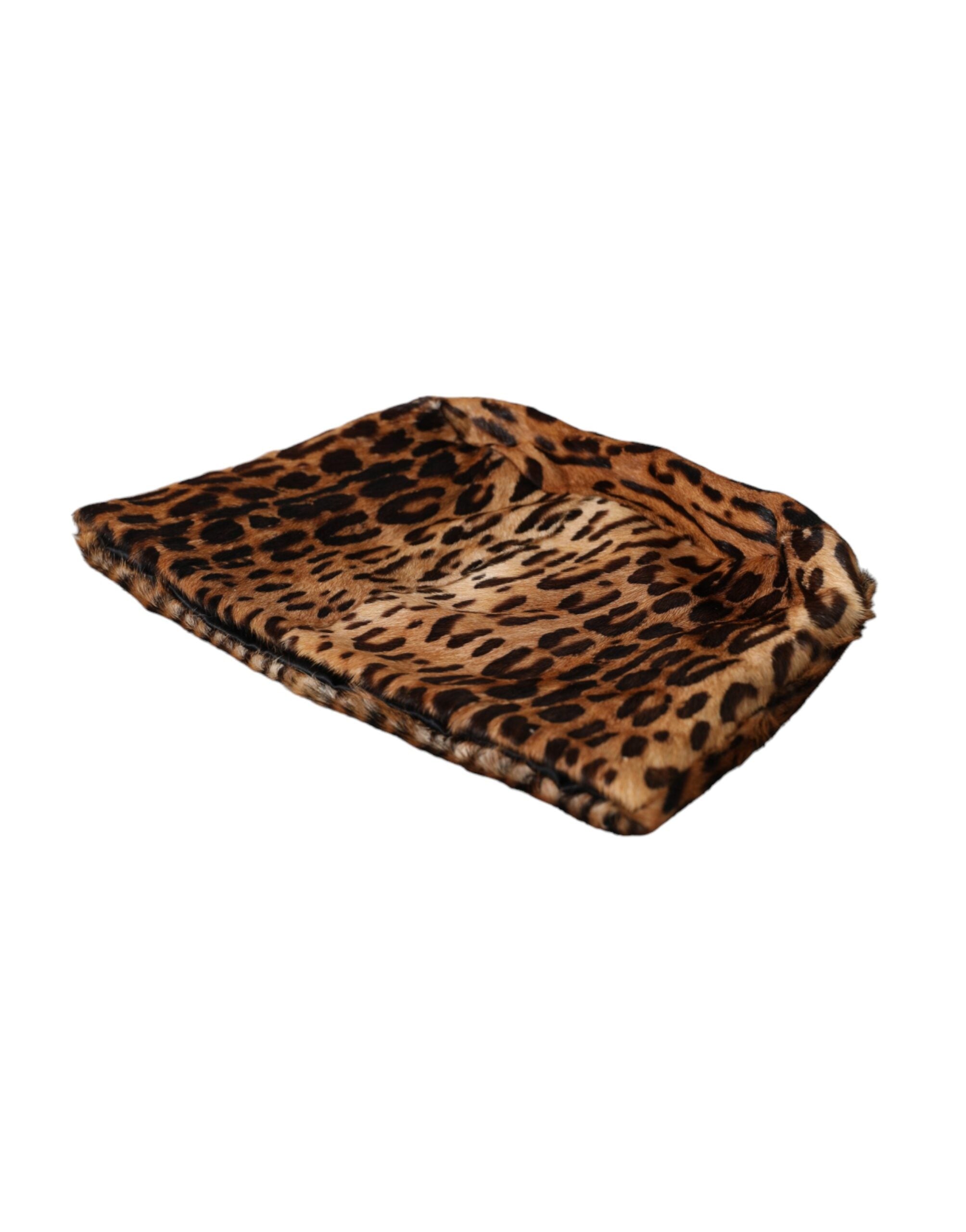Dolce &amp; Gabbana Brauner Fischerhut aus Leopardenfell für Damen