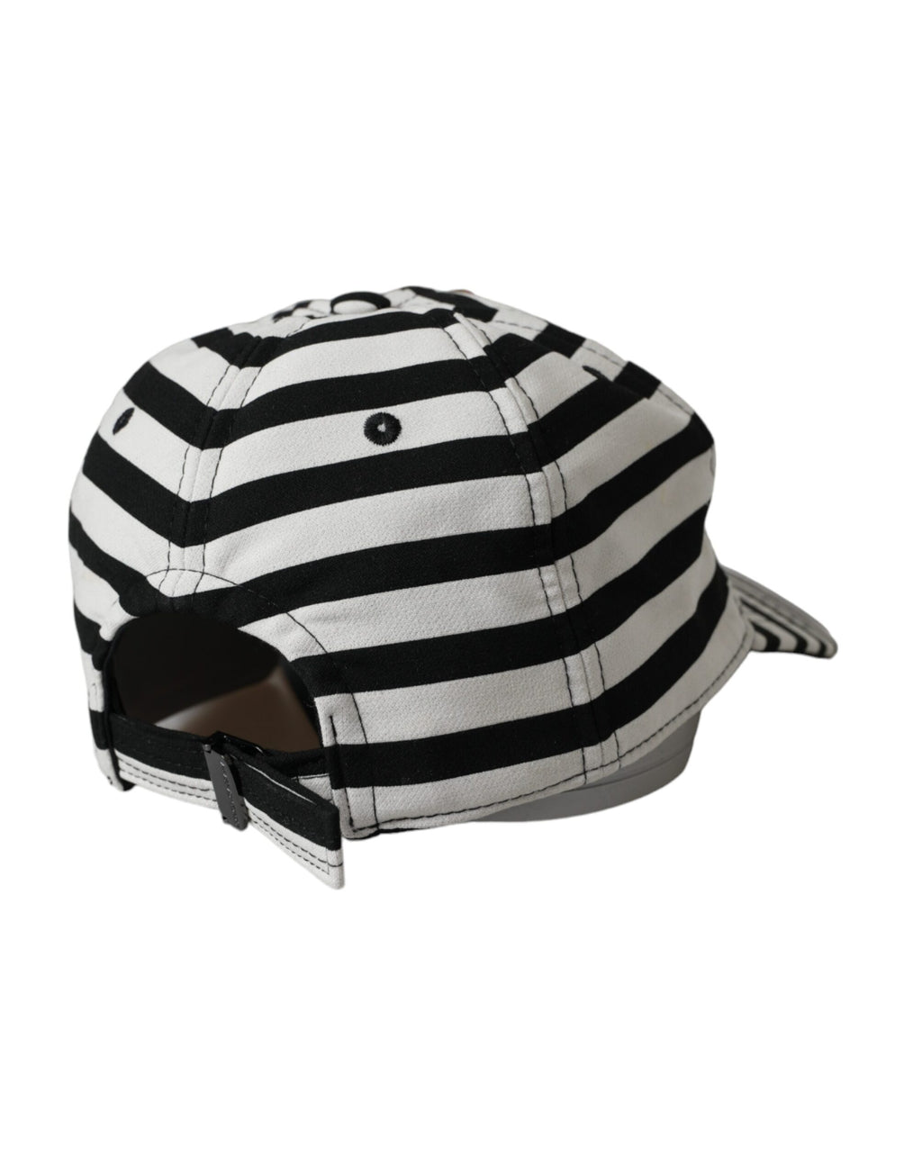 Dolce &amp; Gabbana – Baseballkappe mit Amore-Herz-Applikation in Schwarz und Weiß