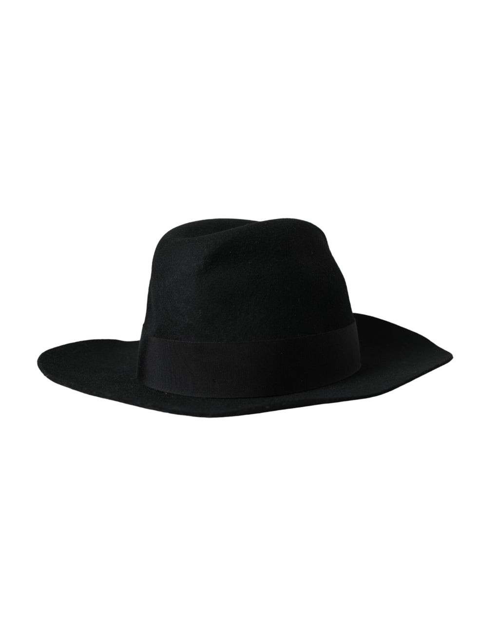 Dolce &amp; Gabbana Schwarzer Kaninchen-Fedora-Trilby-Damenhut