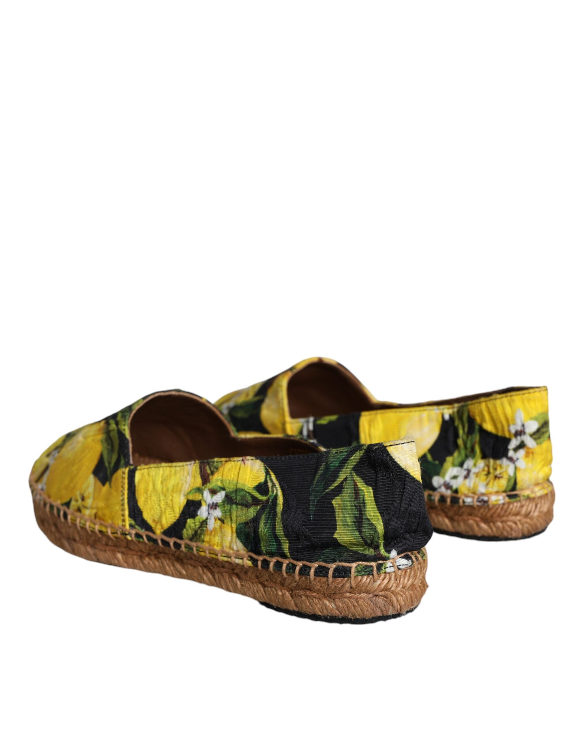 Dolce &amp; Gabbana – Mehrfarbige Zitronen-Espadrilles zum Hineinschlüpfen