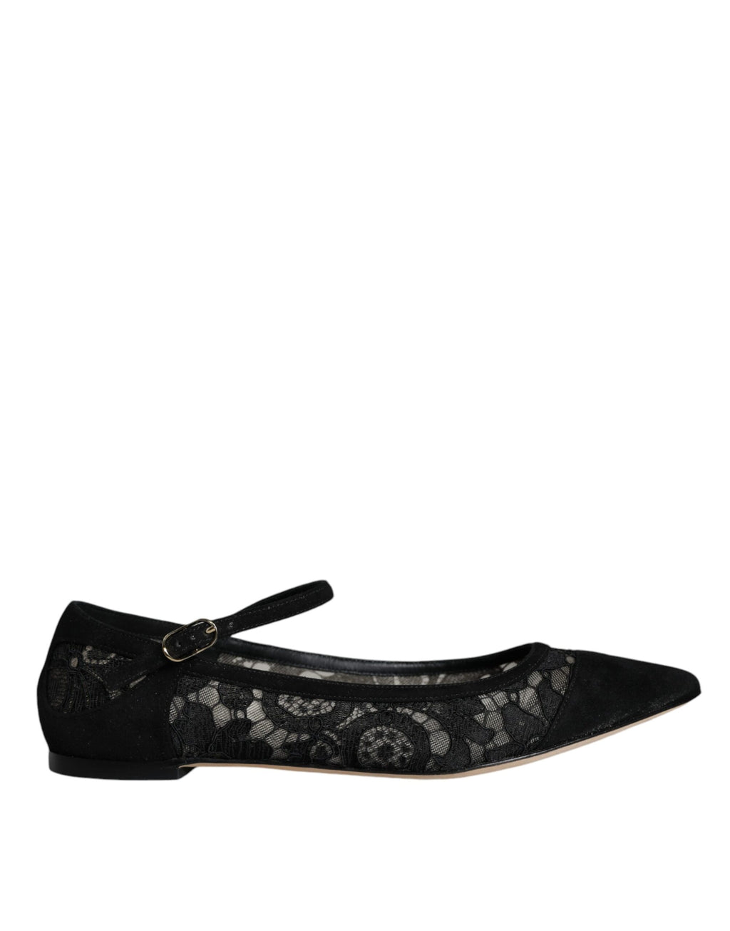 Dolce &amp; Gabbana – Schwarze Taormina-Schuhe mit Spitze von Bellucci
