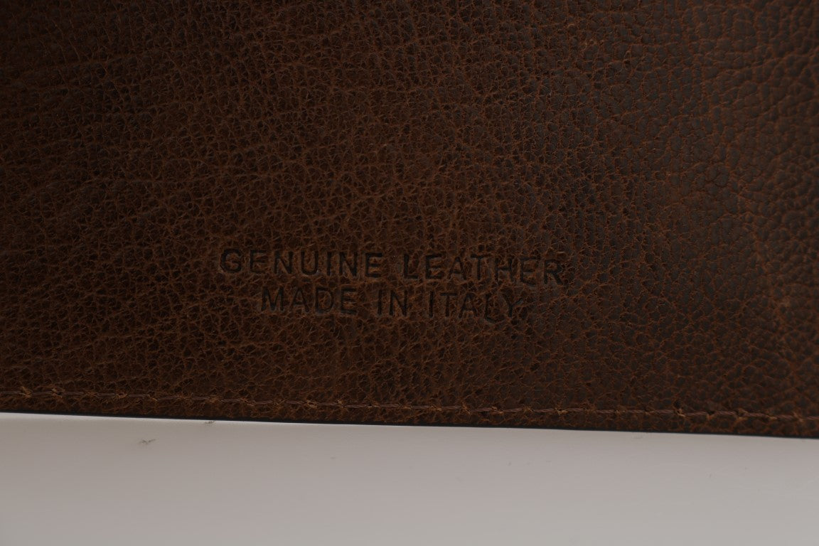 Billionaire Italian Couture Elegante Herren-Geldbörse aus Leder in Braun
