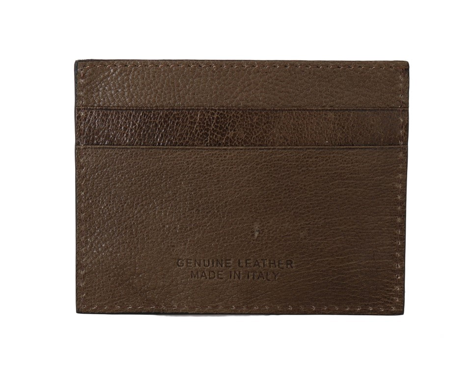 Billionaire Italian Couture Elegante Herren-Geldbörse aus taubenfarbenem Leder