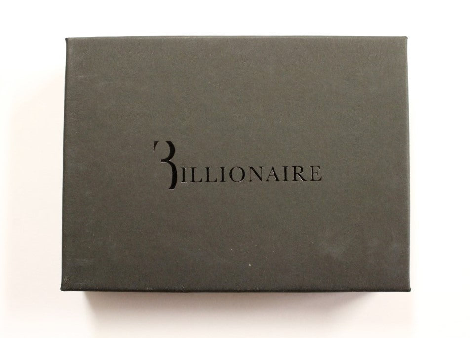 Billionaire Italian Couture Elegante Herren-Geldbörse aus taubenfarbenem Leder