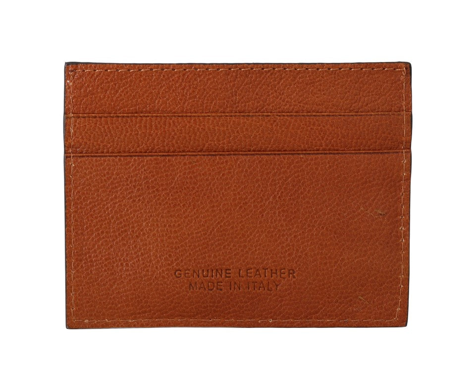 Billionaire Italian Couture Elegante Herren-Geldbörse aus Leder in Braun
