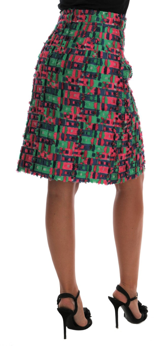 Dolce &amp; Gabbana Eleganter Jacquard-Bleistiftrock mit hoher Taille