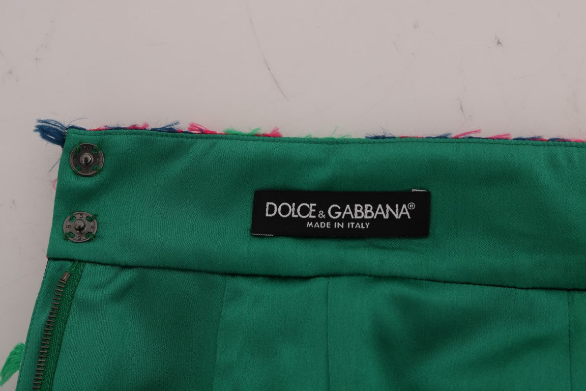 Dolce &amp; Gabbana Eleganter Jacquard-Bleistiftrock mit hoher Taille