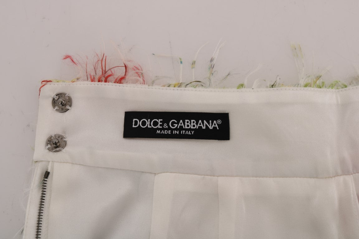 Dolce &amp; Gabbana Eleganter Bleistiftrock mit Blumenmuster und hoher Taille