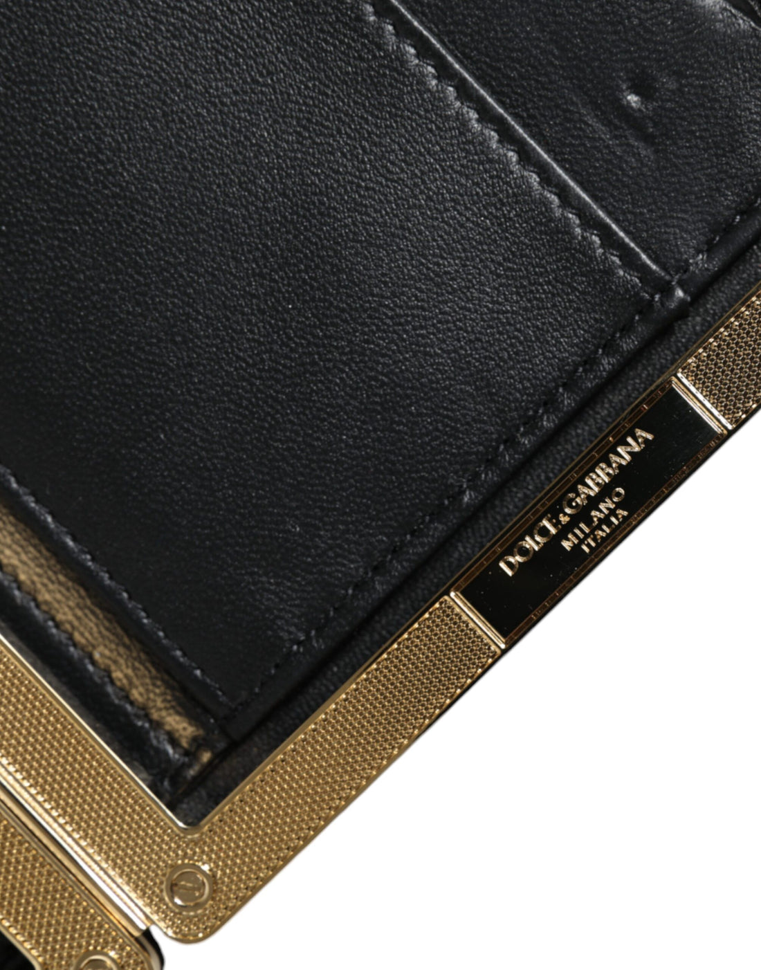 Dolce &amp; Gabbana – Clutch mit mehrfarbigem Blumenmuster und goldenem Rahmen, Abendtasche