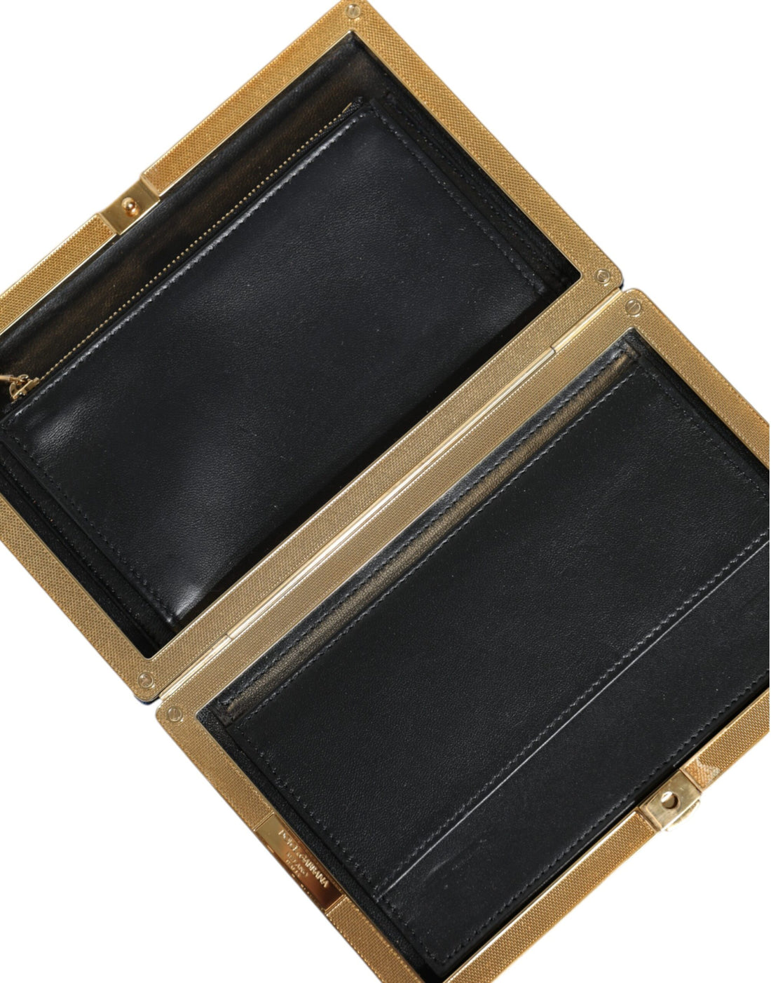 Dolce &amp; Gabbana Blauer Samt Goldrahmen Clutch Abendtasche Partytasche