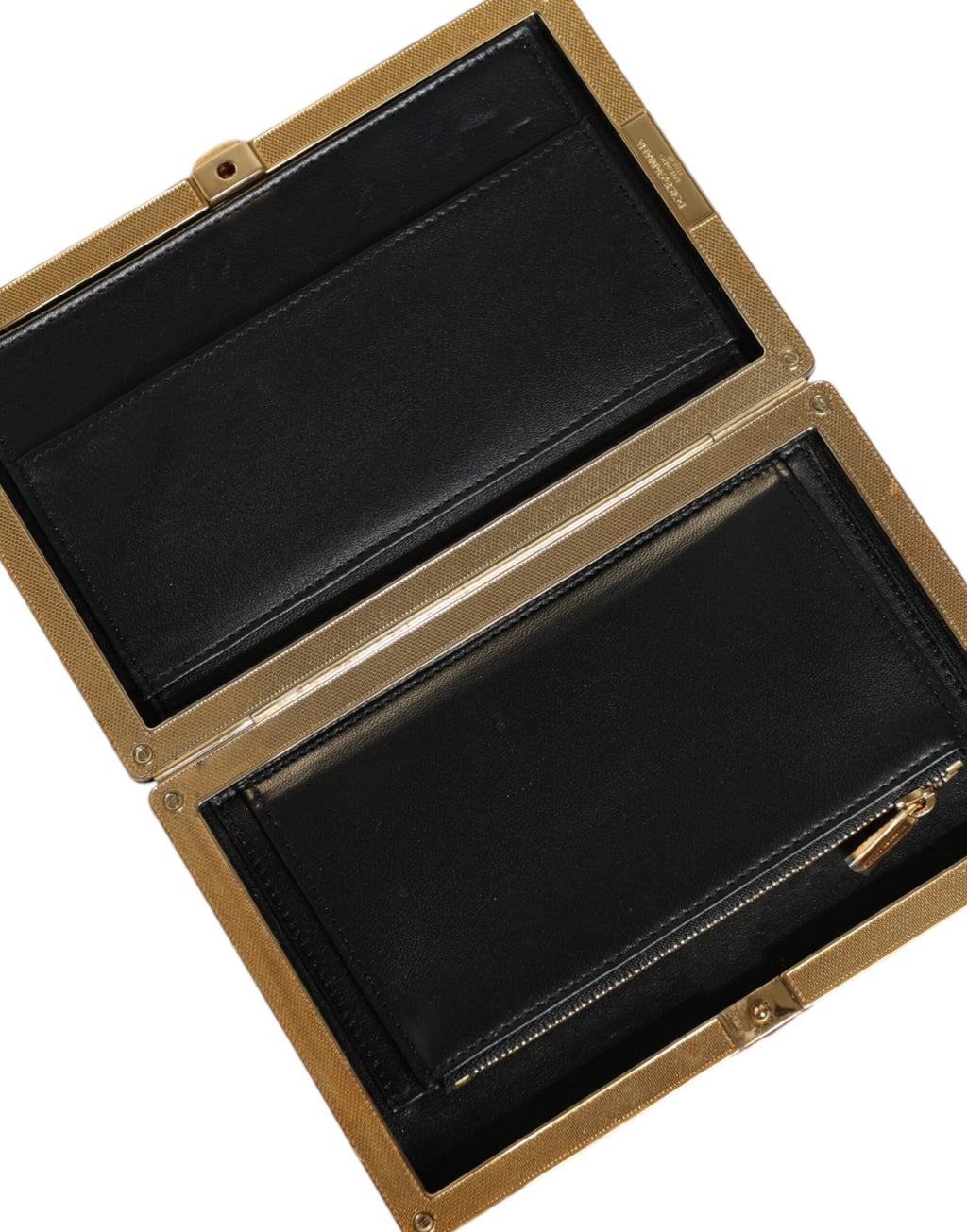 Dolce &amp; Gabbana Roter Samt Goldrahmen Clutch Abendtasche Partytasche