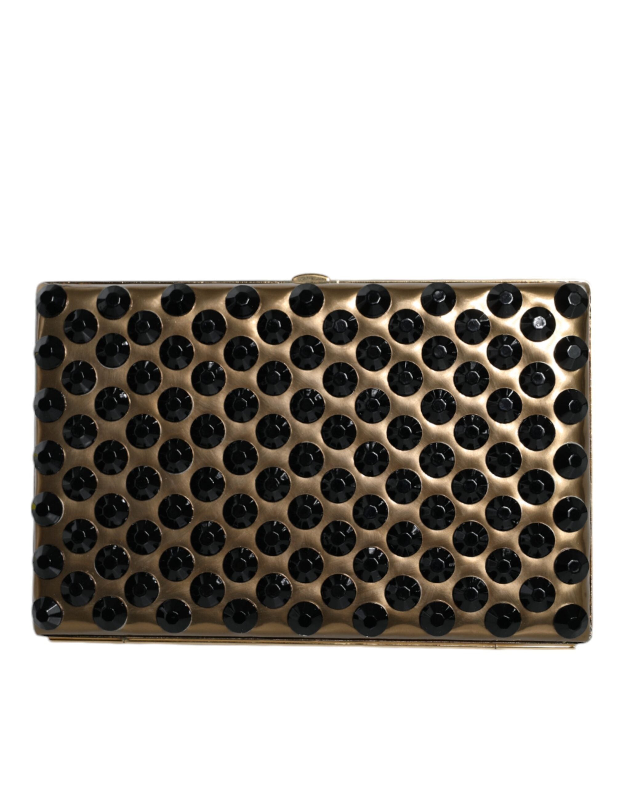 Dolce &amp; Gabbana Gold Kristall Bifold Clutch Abend Party Damen Handtasche Tasche
