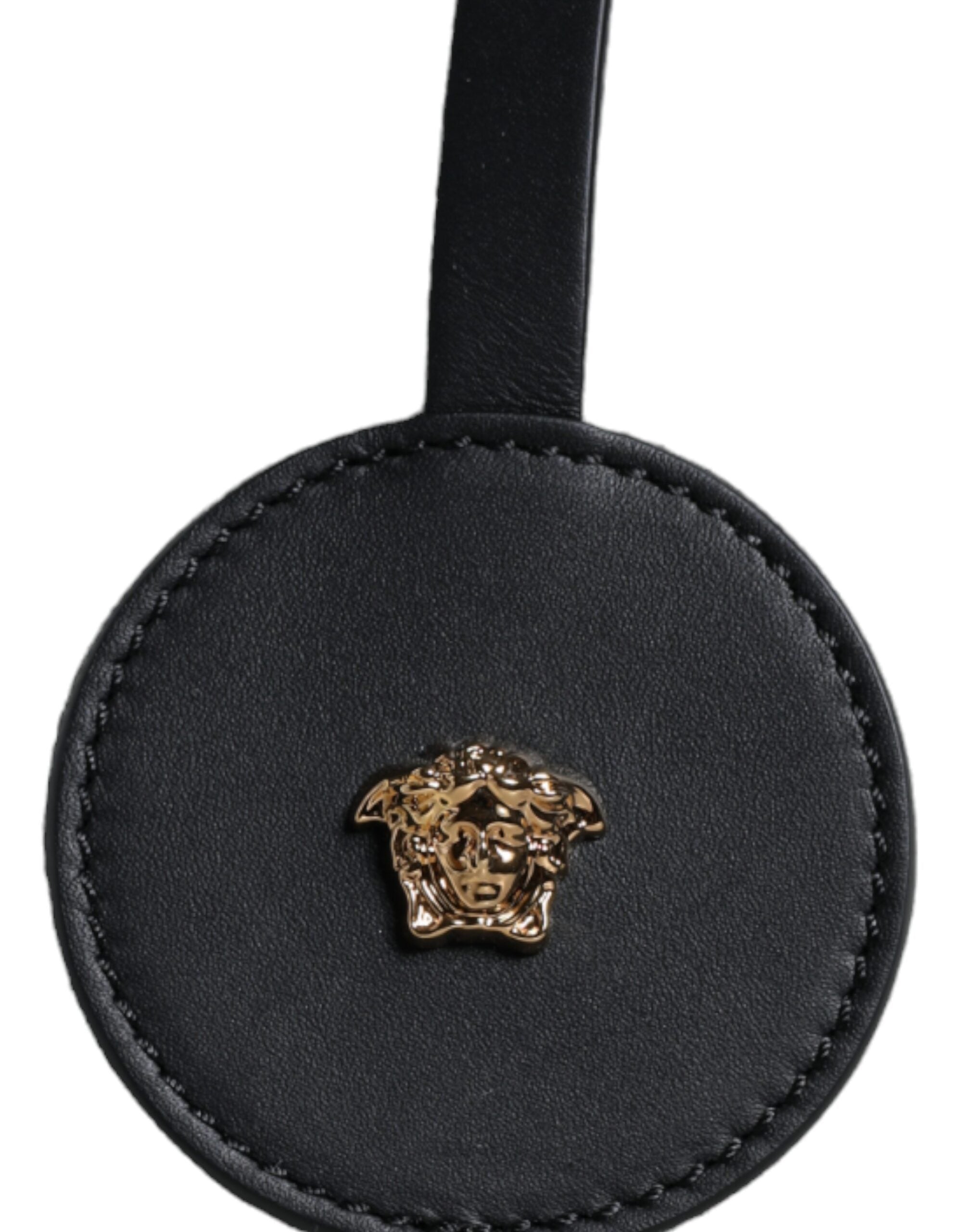 Versace – Weiße Umhängetasche aus Canvas und Leder mit Logo