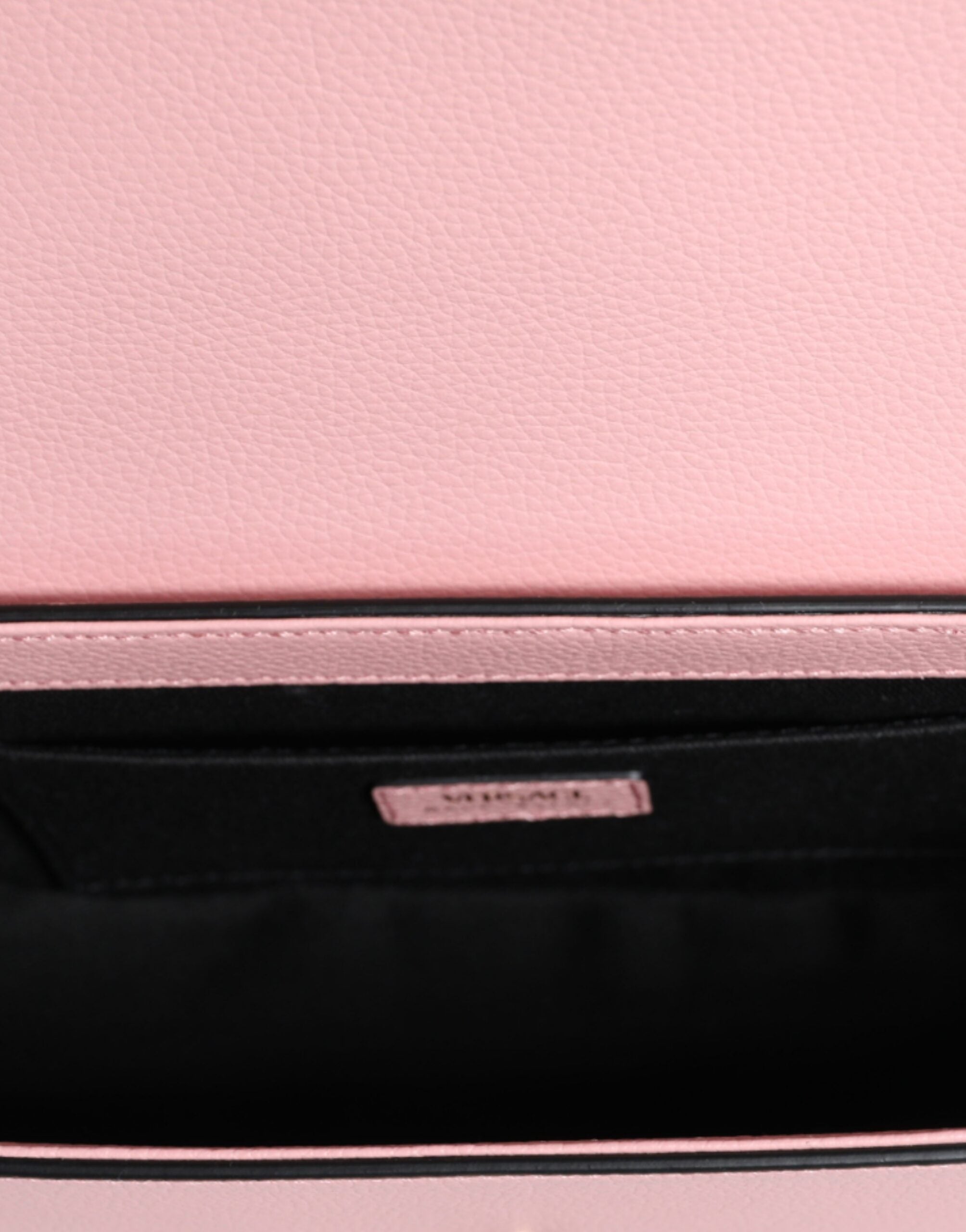 Versace – Umhängetasche aus genarbtem Kalbsleder mit Logo in Rosa