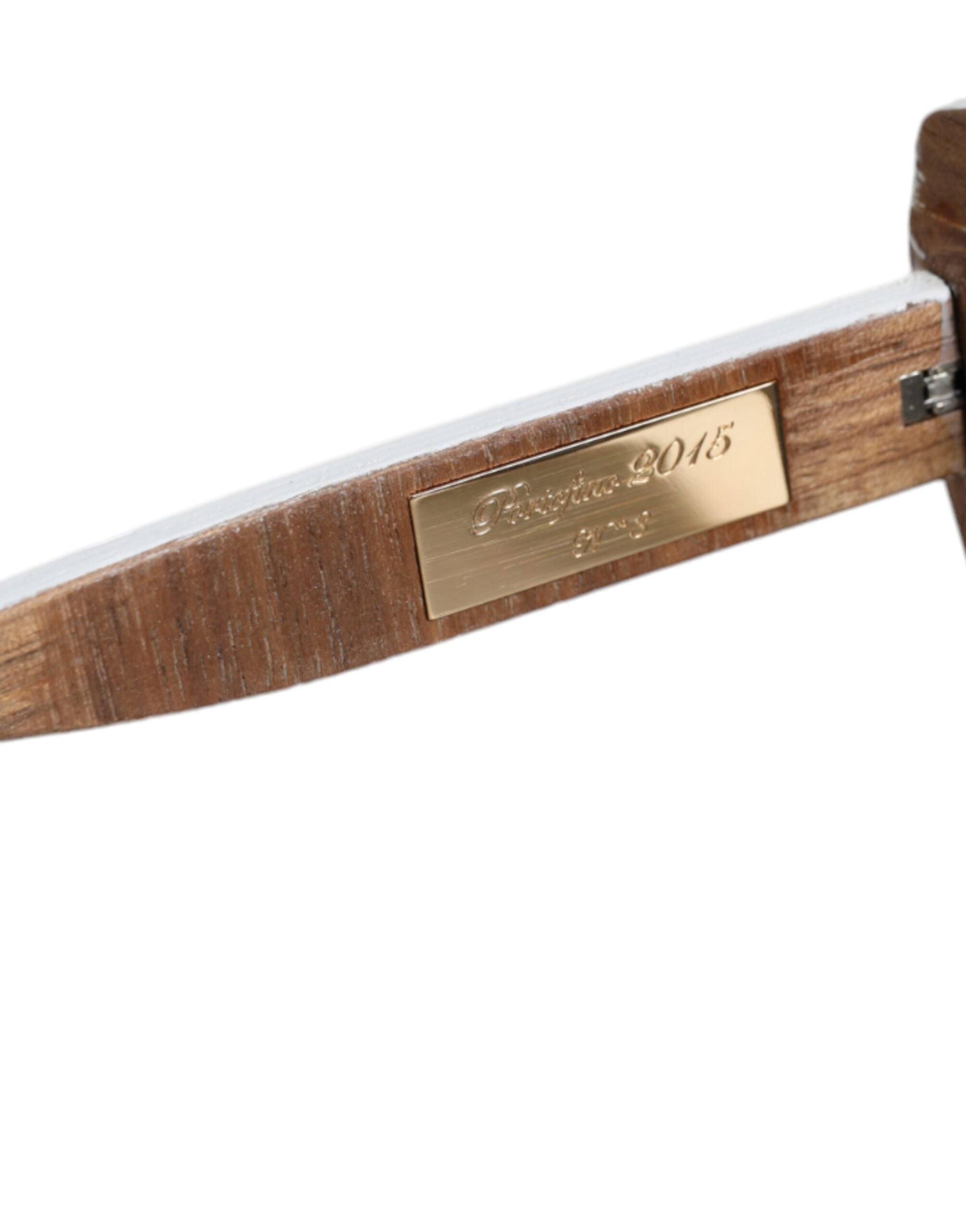Dolce &amp; Gabbana Sonnenbrille mit mehrfarbigem Holz- und Kristallrahmen sowie handbemaltem Blumenmuster