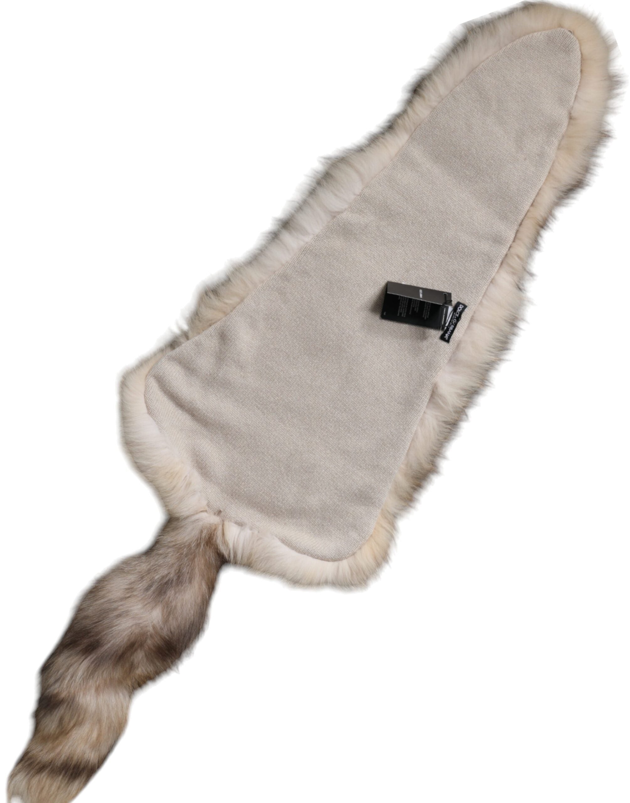 Dolce &amp; Gabbana Brauner Frost Fuchspelz-Halswärmer-Winterschal