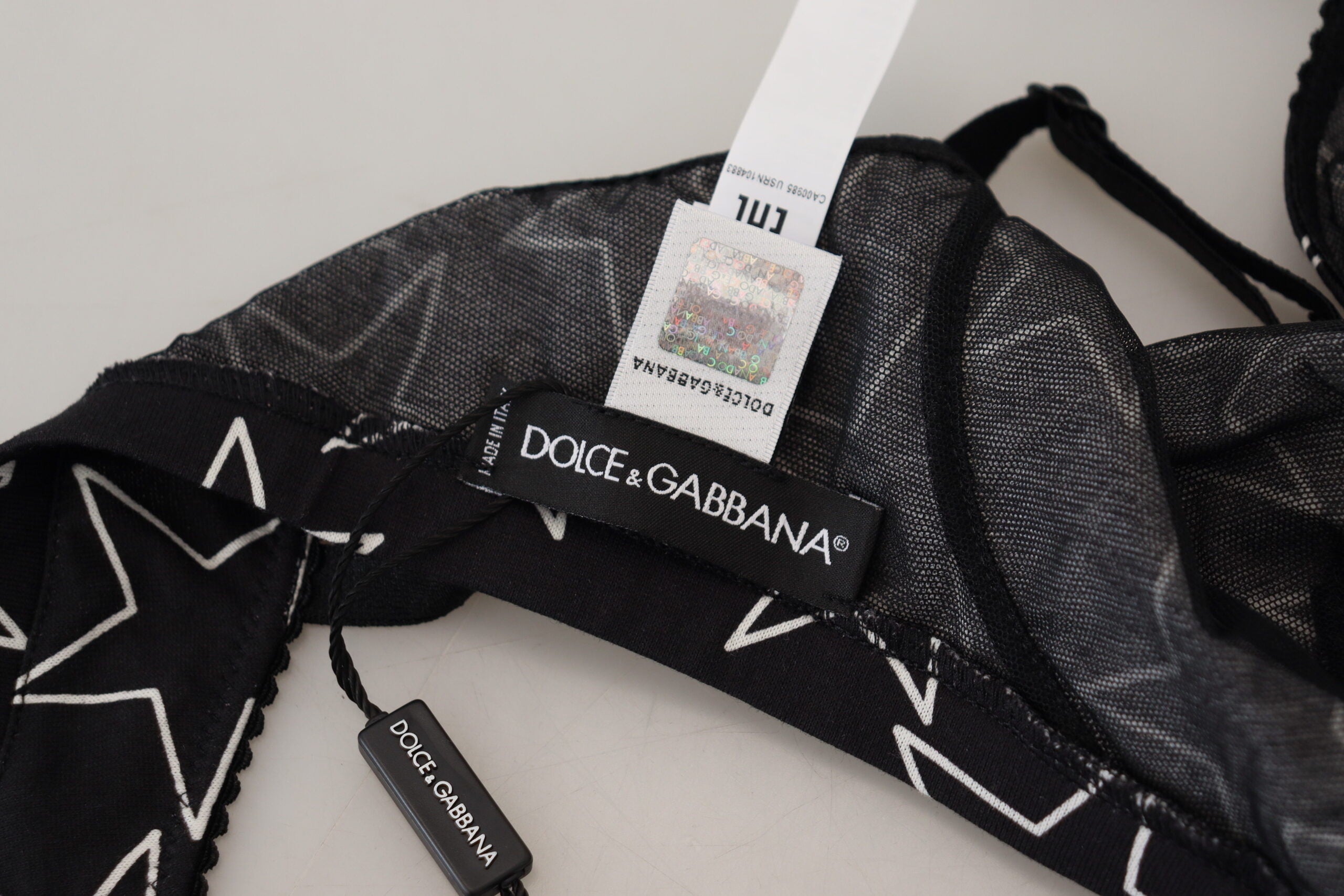 Dolce &amp; Gabbana – Schwarzer Millennials Star – Bügelloser Baumwoll-BH