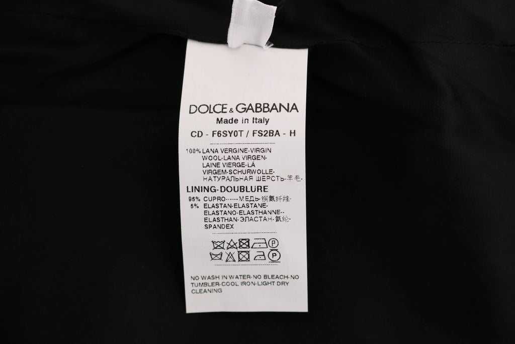 Dolce &amp; Gabbana Schickes ärmelloses Wollkleid mit Polka-Punkten