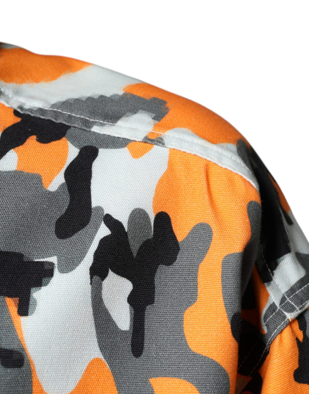 Dolce &amp; Gabbana – Mehrfarbige Camouflage-Jeansjacke aus Baumwoll-Denim mit Kragen