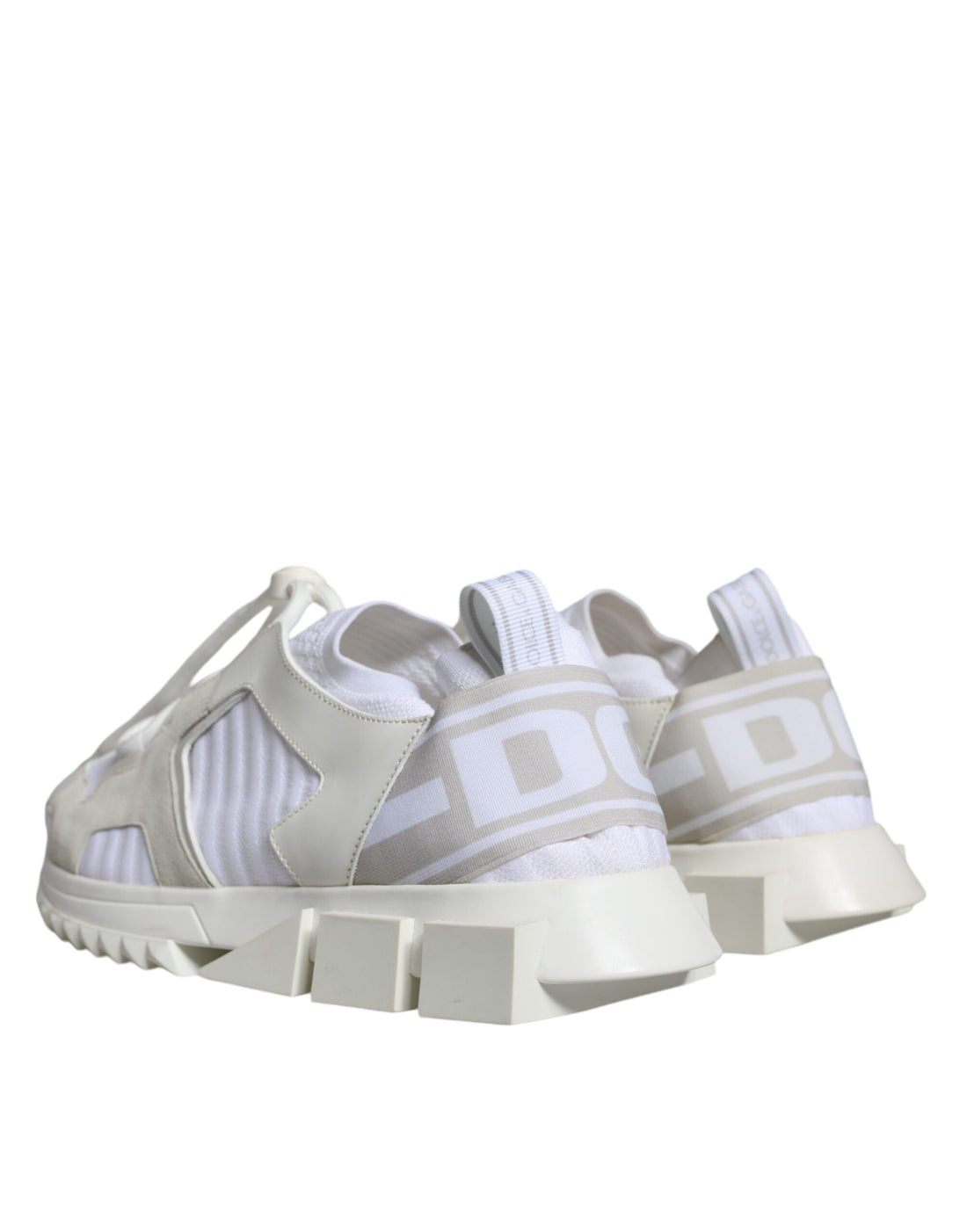 Dolce &amp; Gabbana Sorrento Trekking-Sneakers aus weißem Mesh