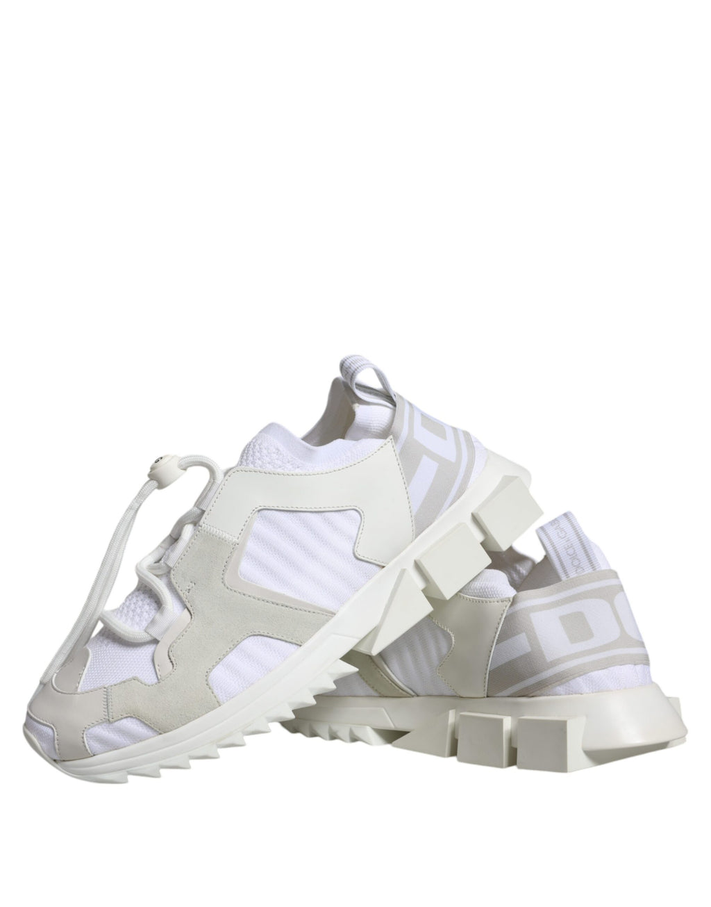 Dolce &amp; Gabbana Sorrento Trekking-Sneakers aus weißem Mesh