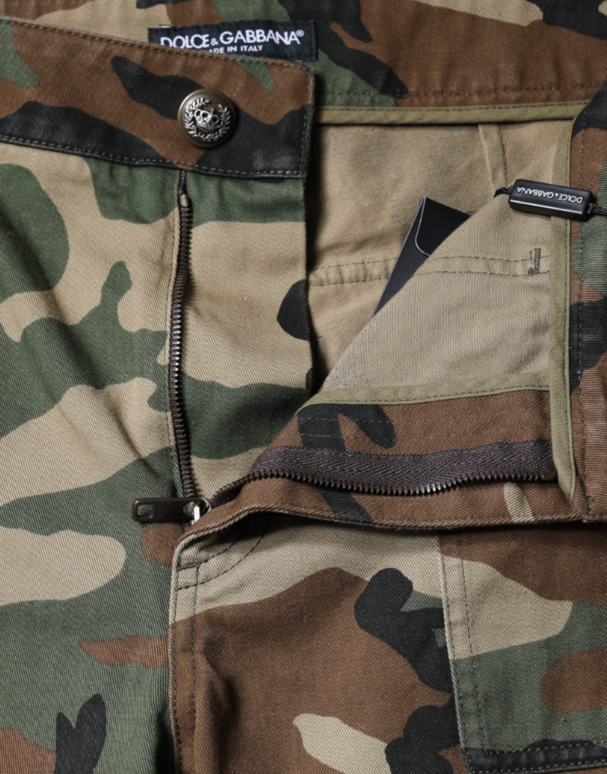 Dolce &amp; Gabbana – Mehrfarbige Cargohose mit Camouflage-Muster