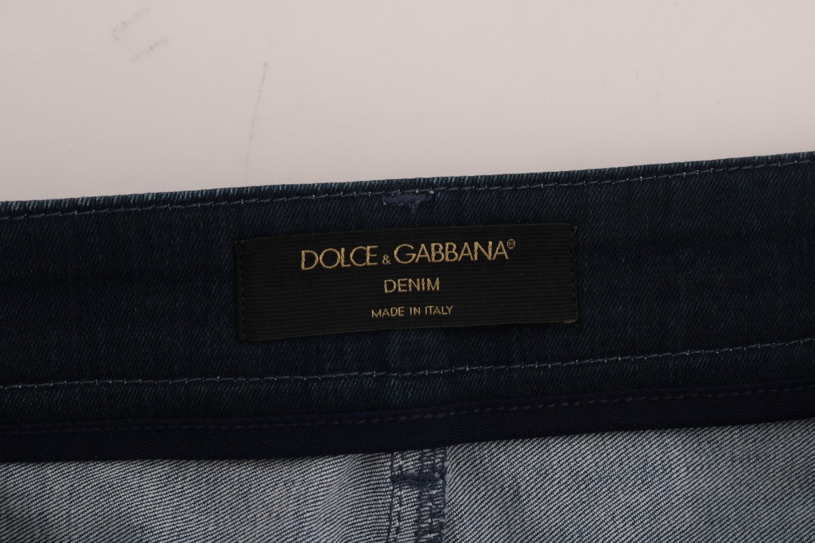Dolce &amp; Gabbana Schicker blauer Jeans-Minirock